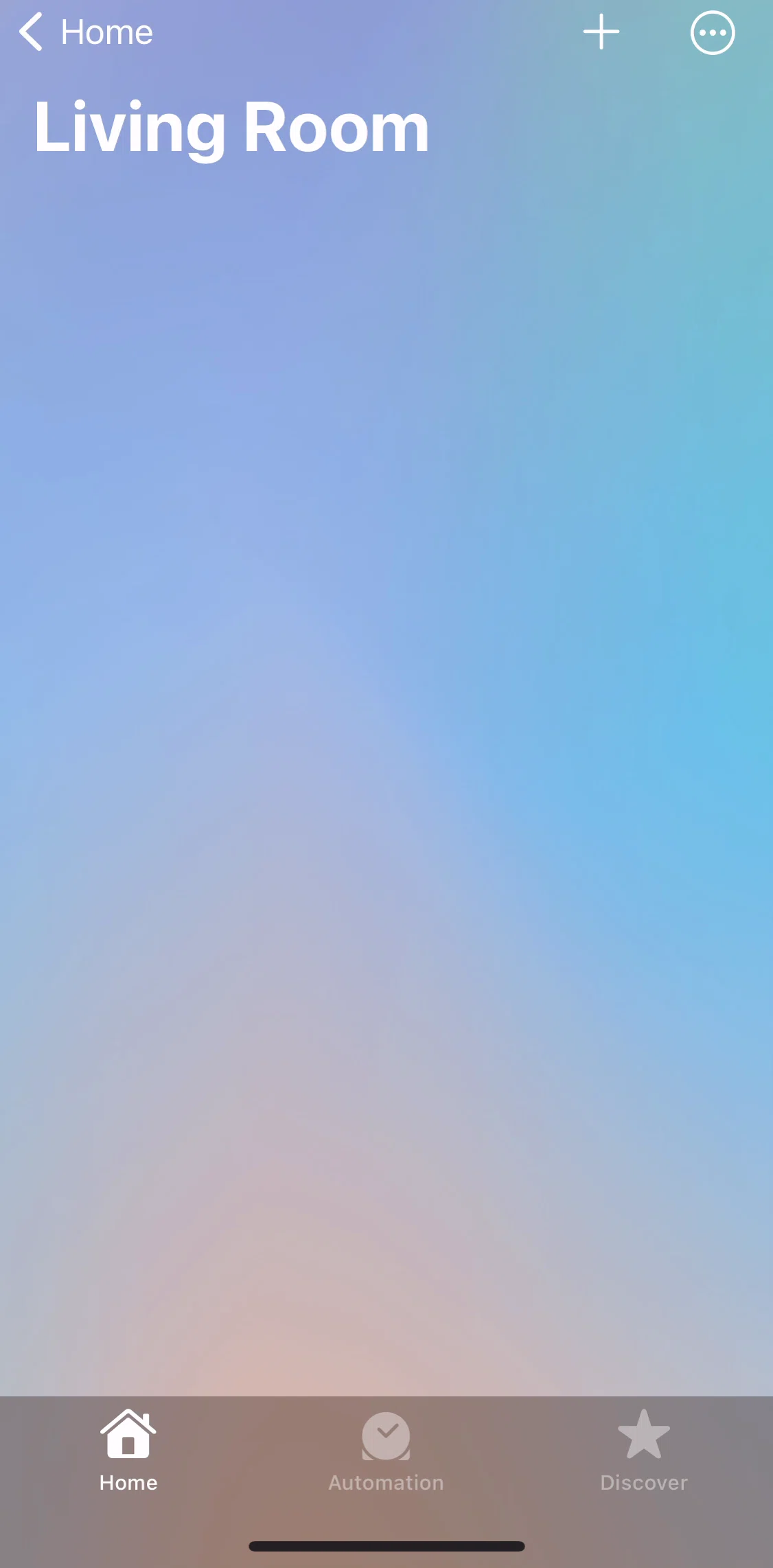 Apple Home Screen screen in the Room settings flow