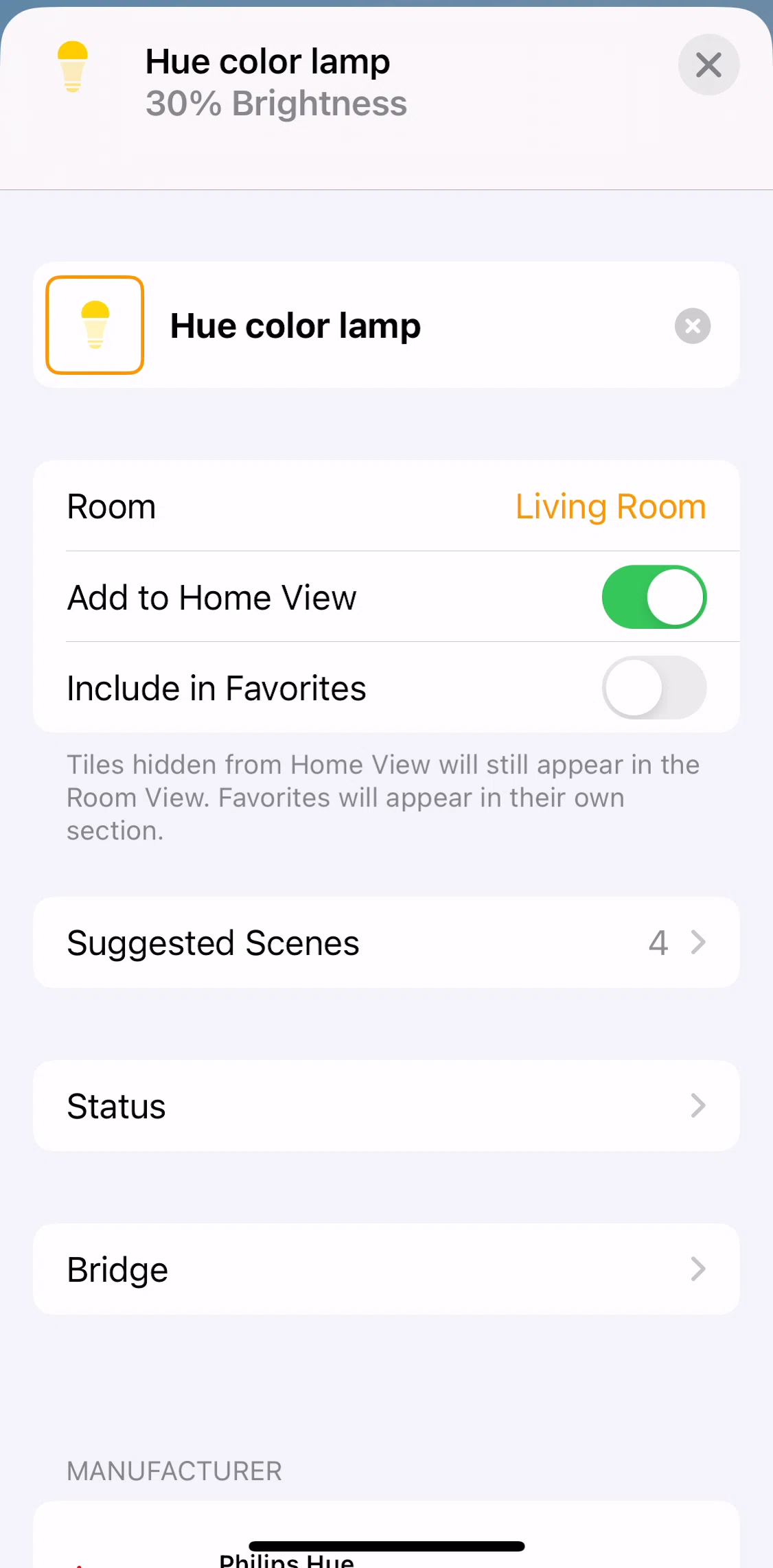 Apple Home Screen screen in the Status flow