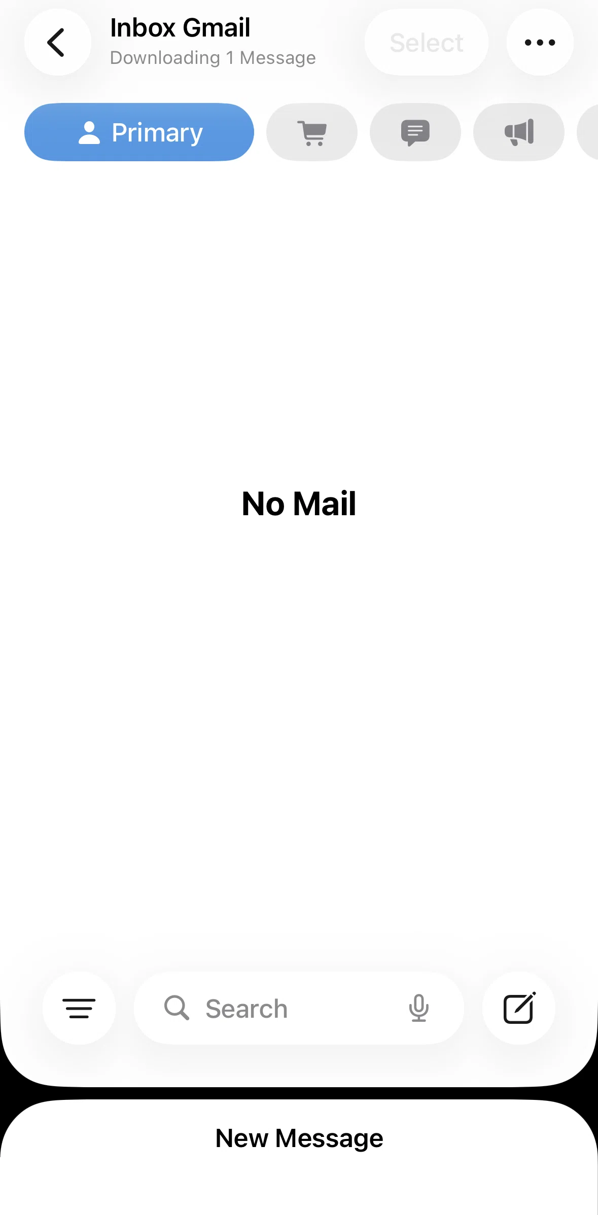 Apple Mail Screen screen in the Sending an email flow