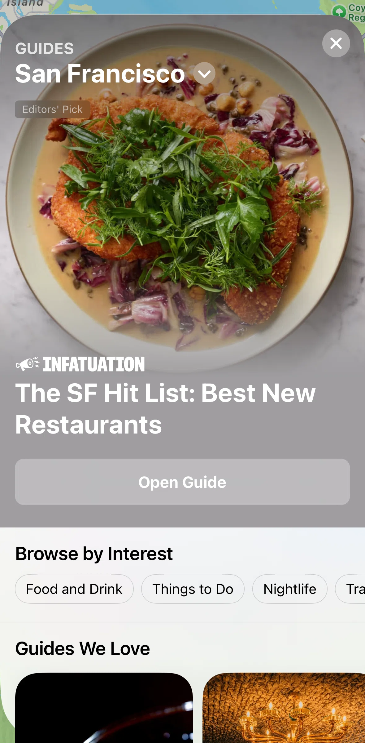 Apple Maps Screen screen in the Guide flow