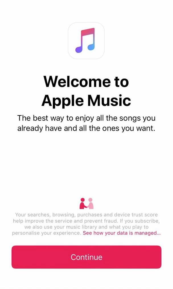Apple Music Onboarding preview