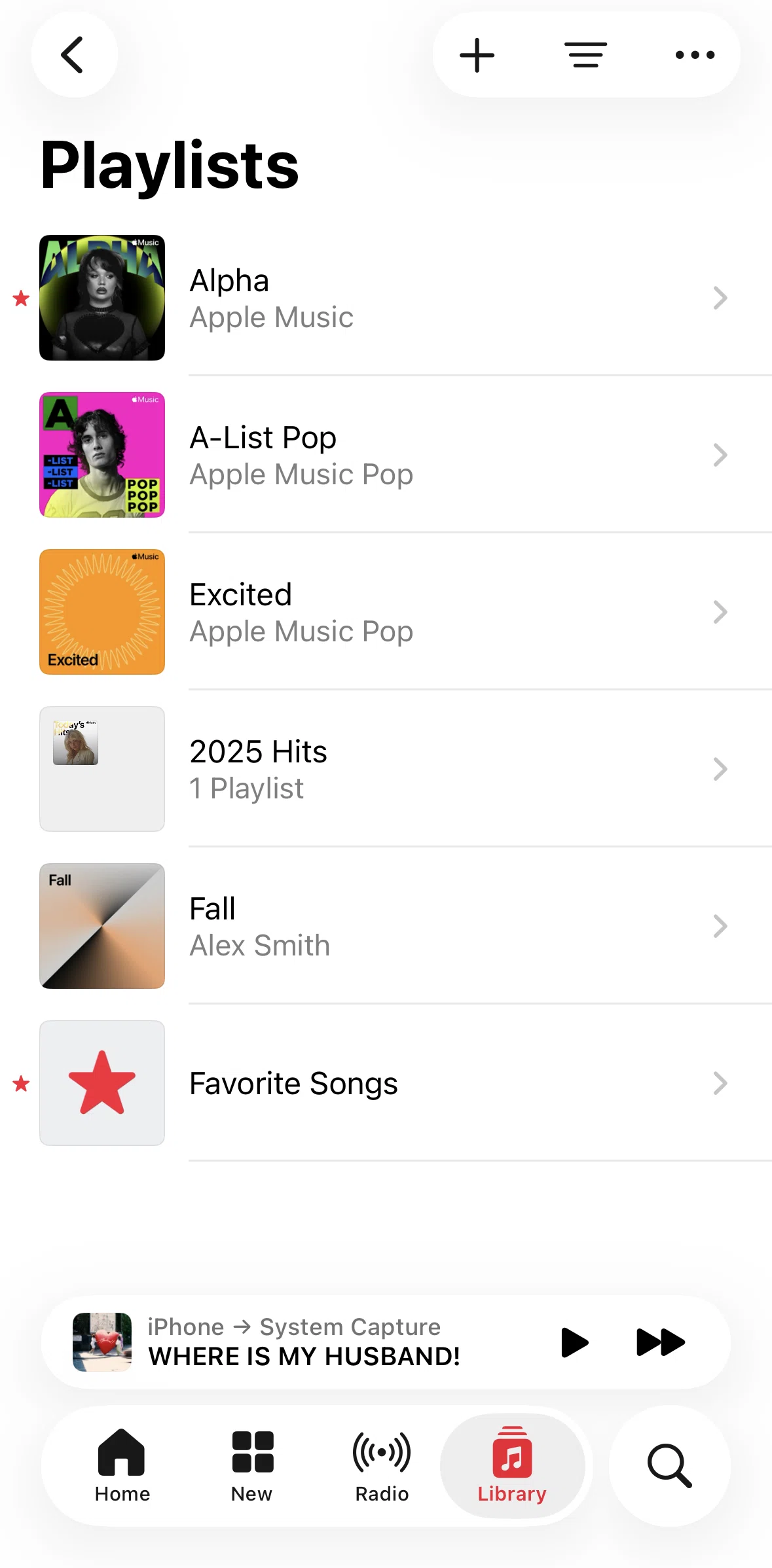 Apple Music Screen screen in the Switching view flow
