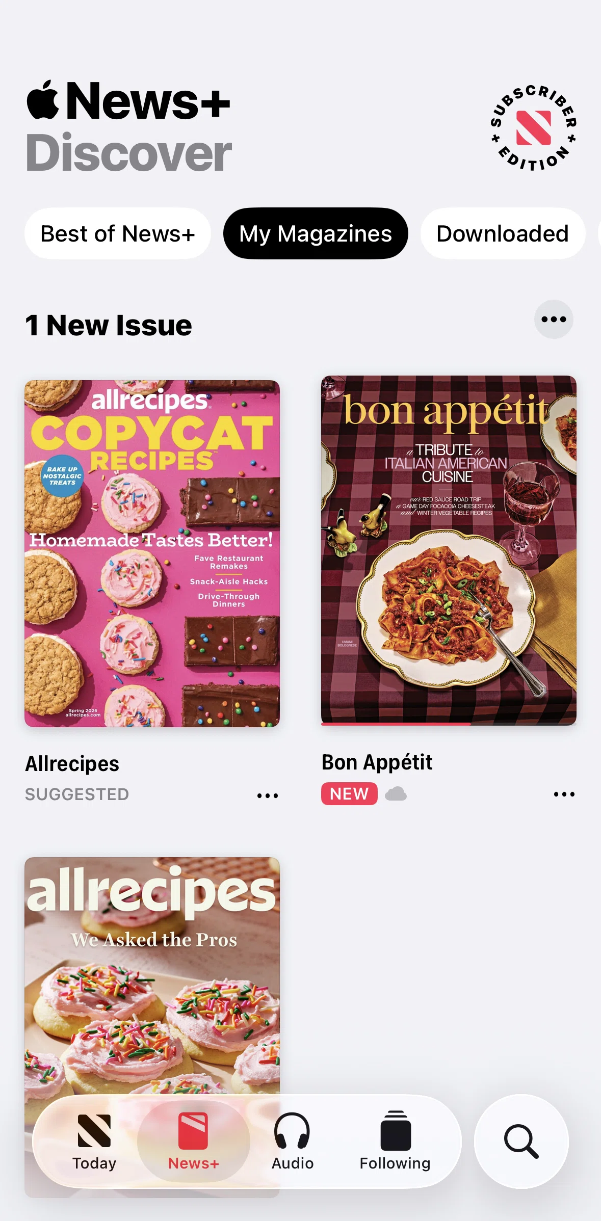 Apple News Screen screen in the Removing an issue flow