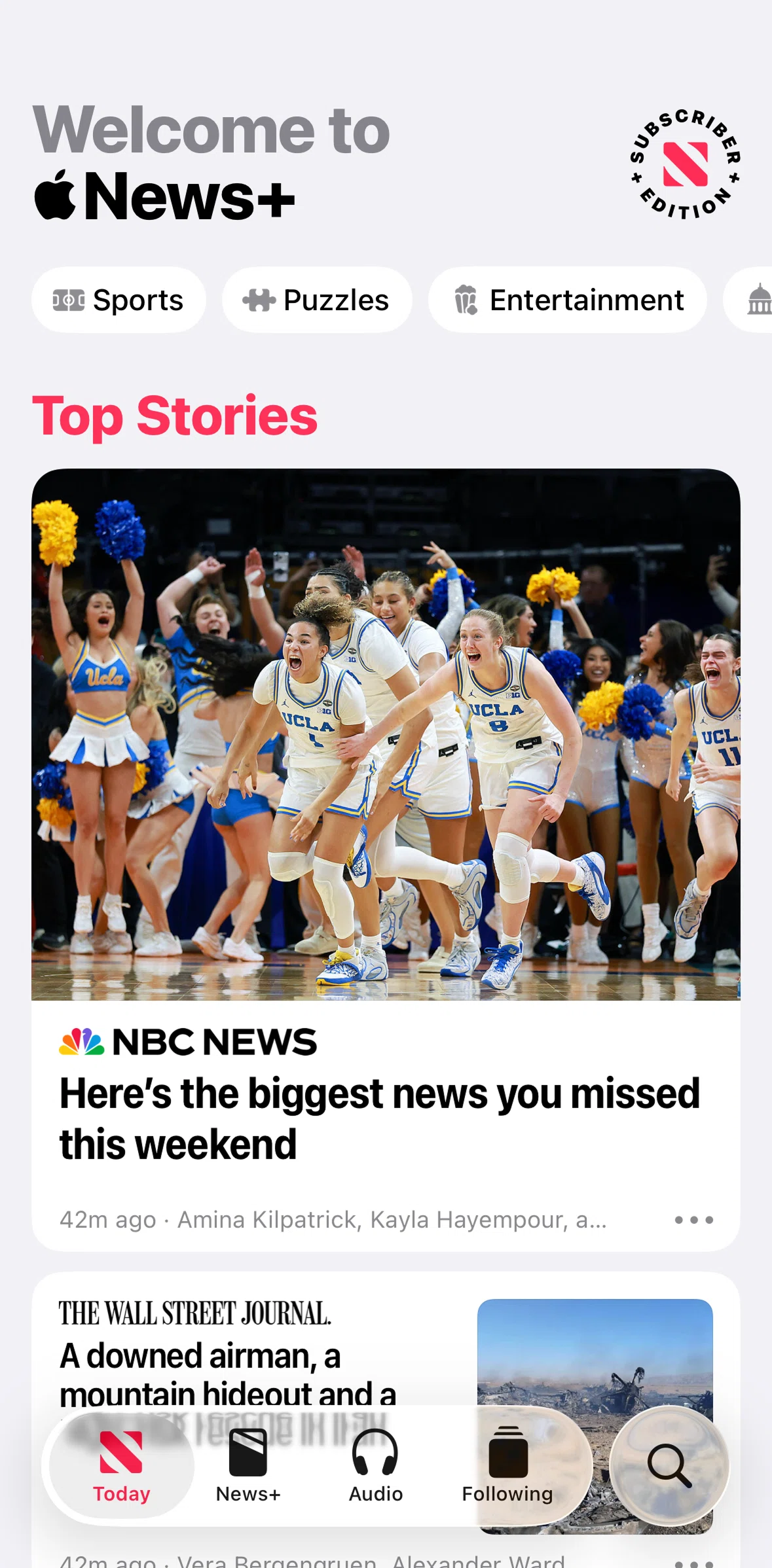 Apple News Screen screen in the Story detail flow