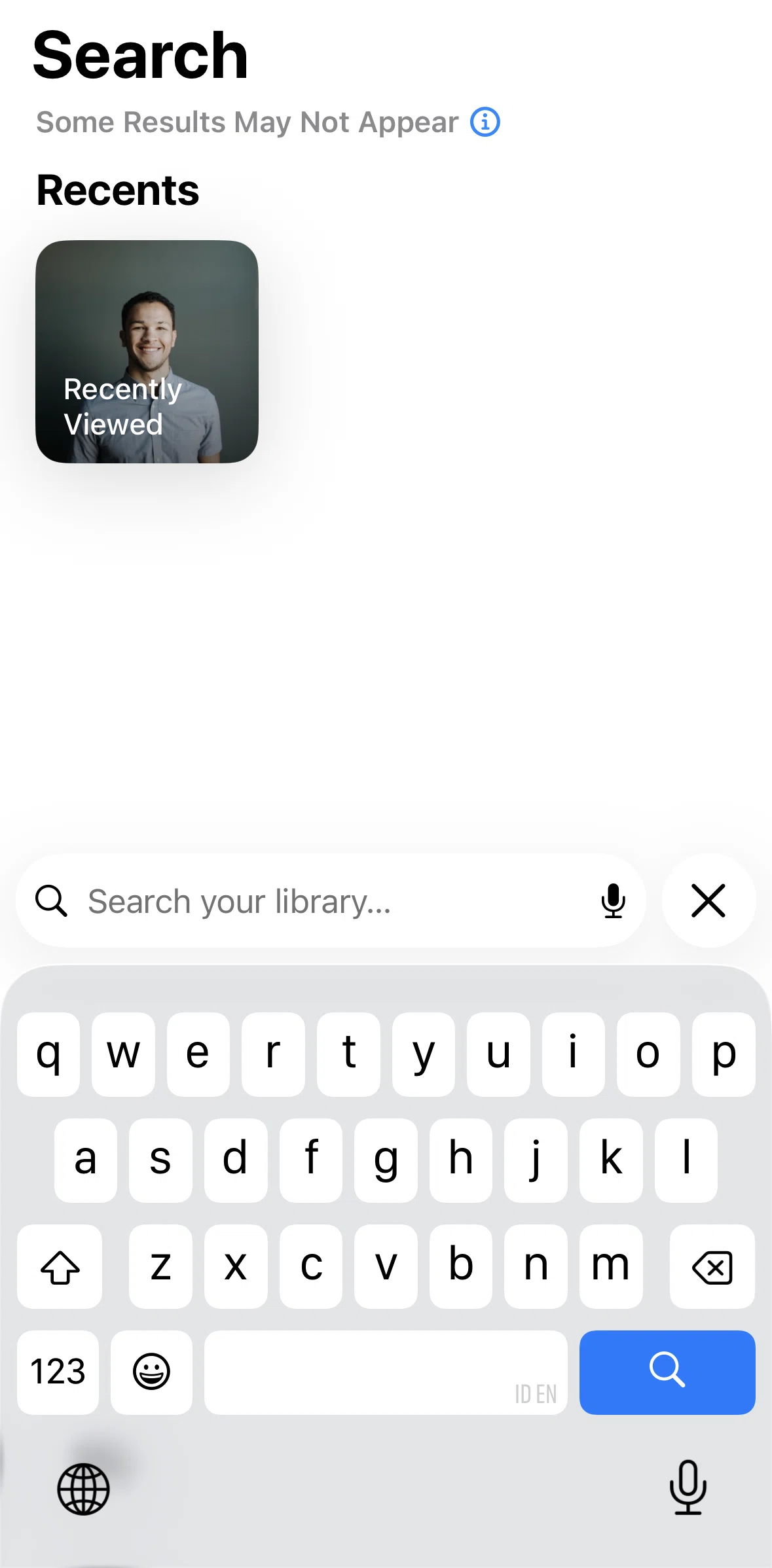 Apple Photos Screen screen in the Searching a photo (voice) flow