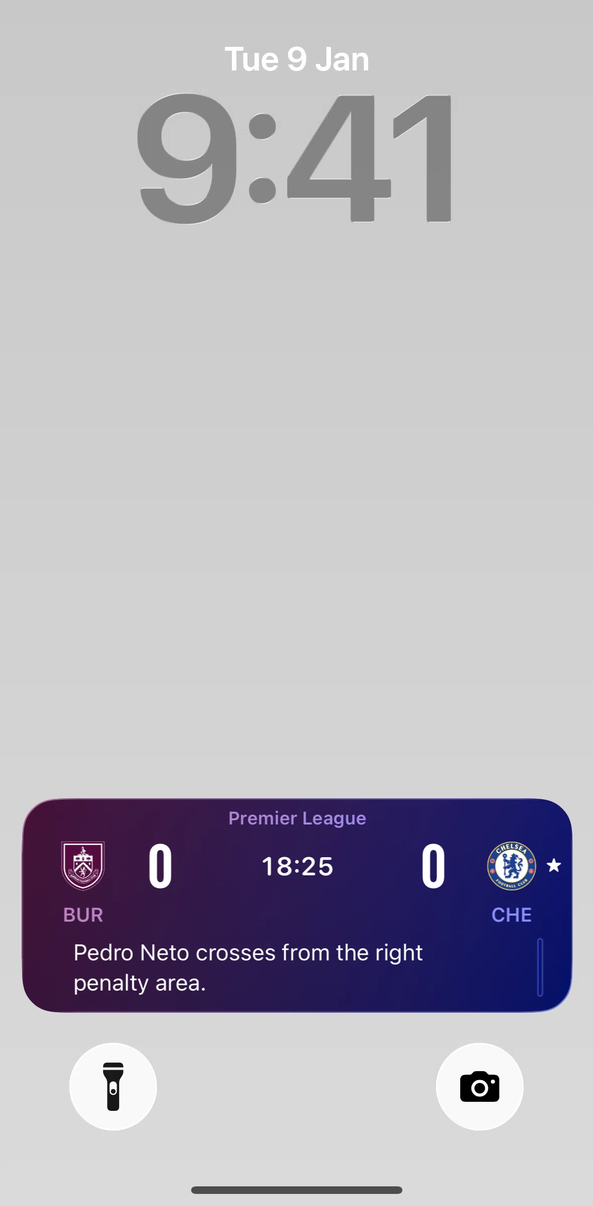 Apple Sports Screen screen in the Live Activities flow