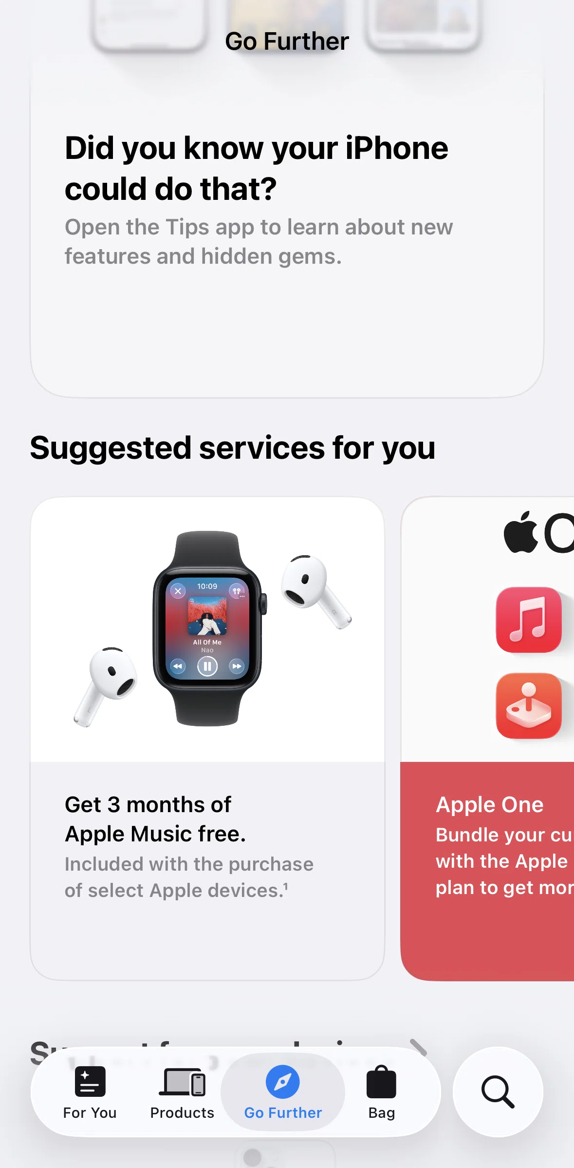 Apple Store Screen screen in the Article detail flow