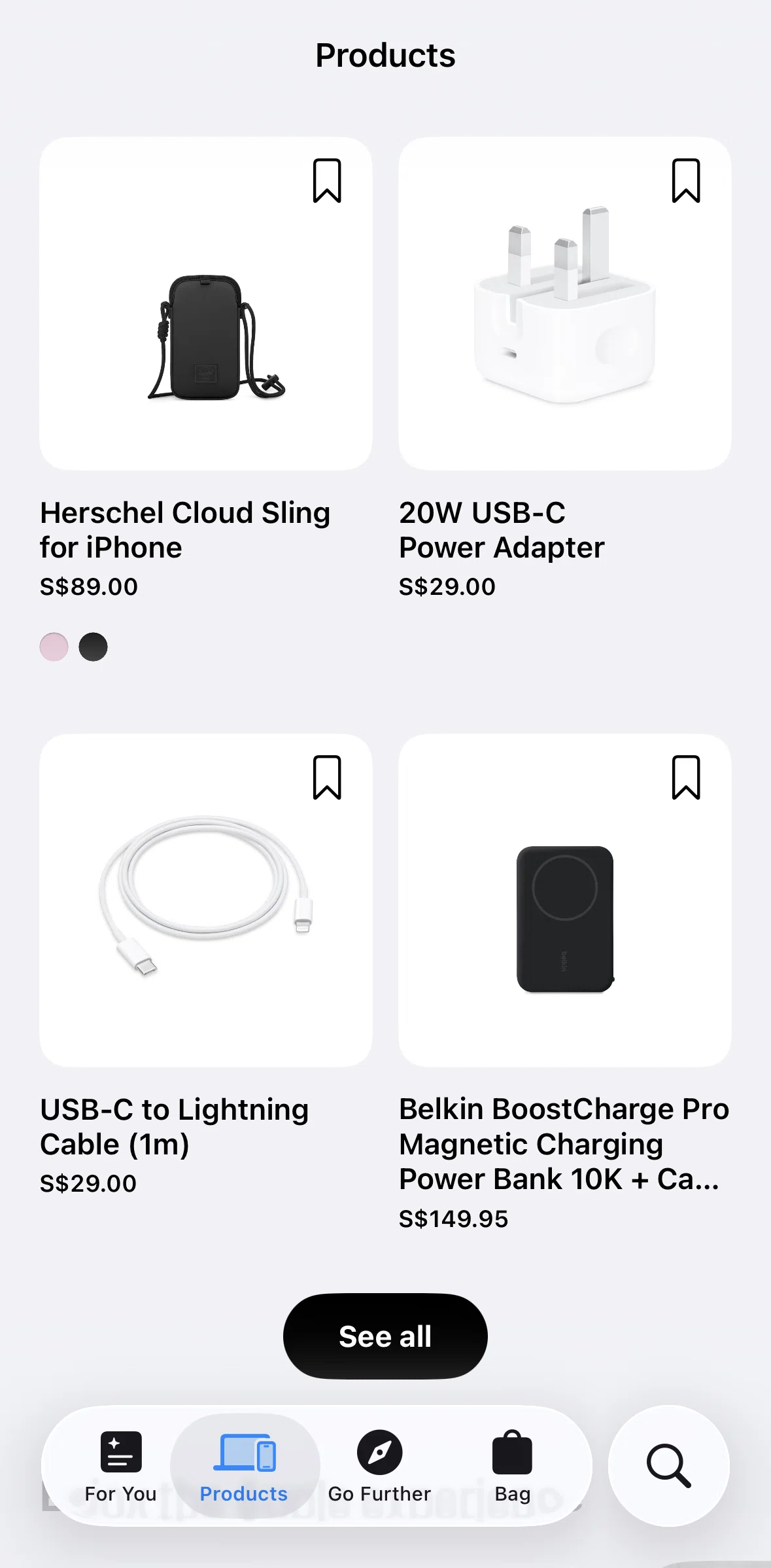 Apple Store Screen screen in the For your device flow