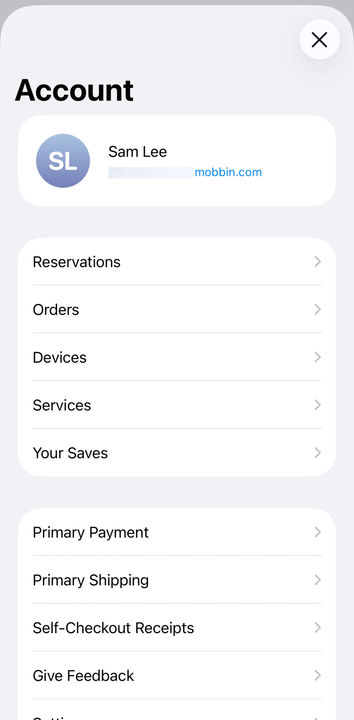 Apple Store Screen screen in the Orders flow
