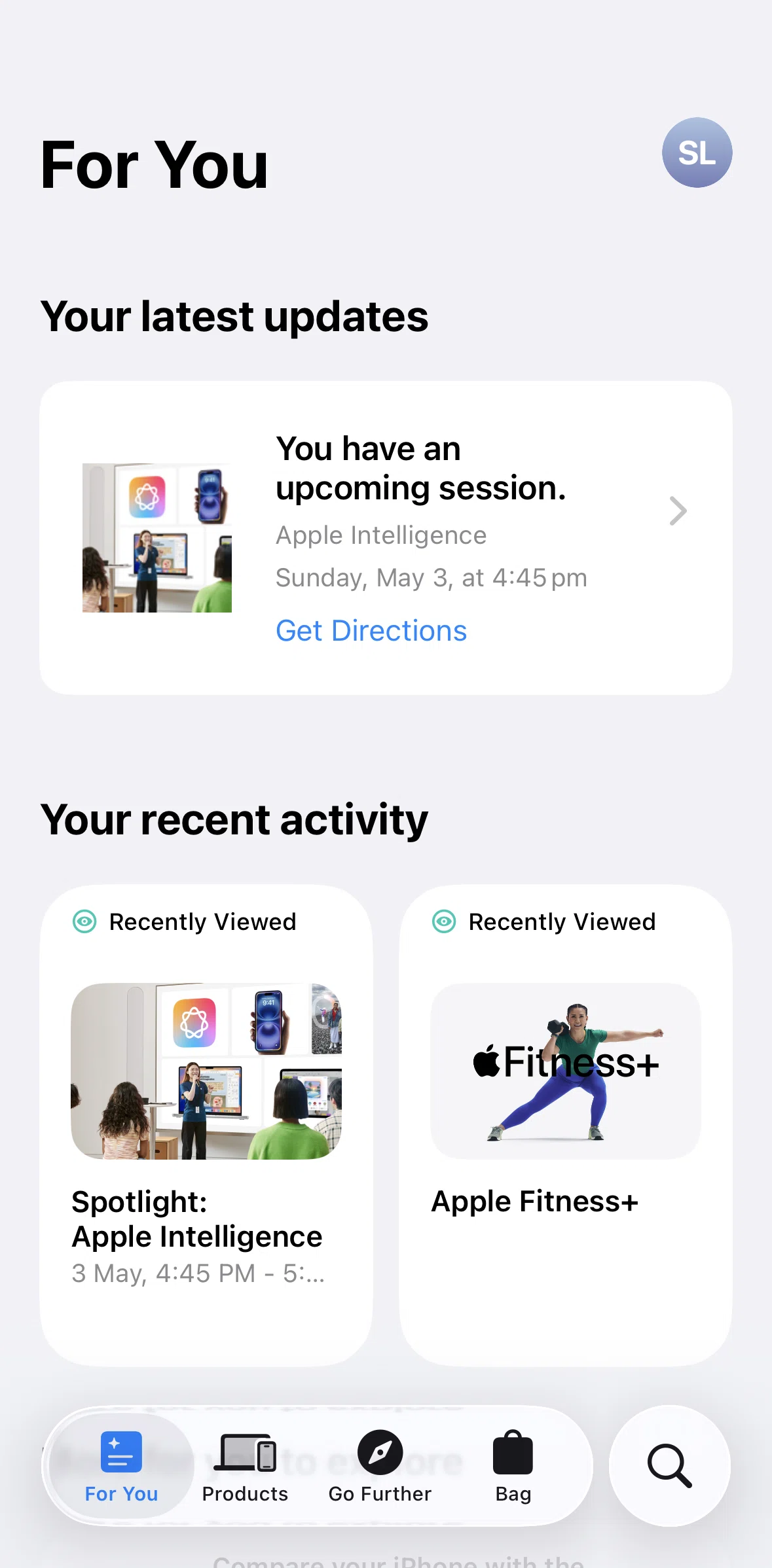 Apple Store Screen screen in the Summary flow