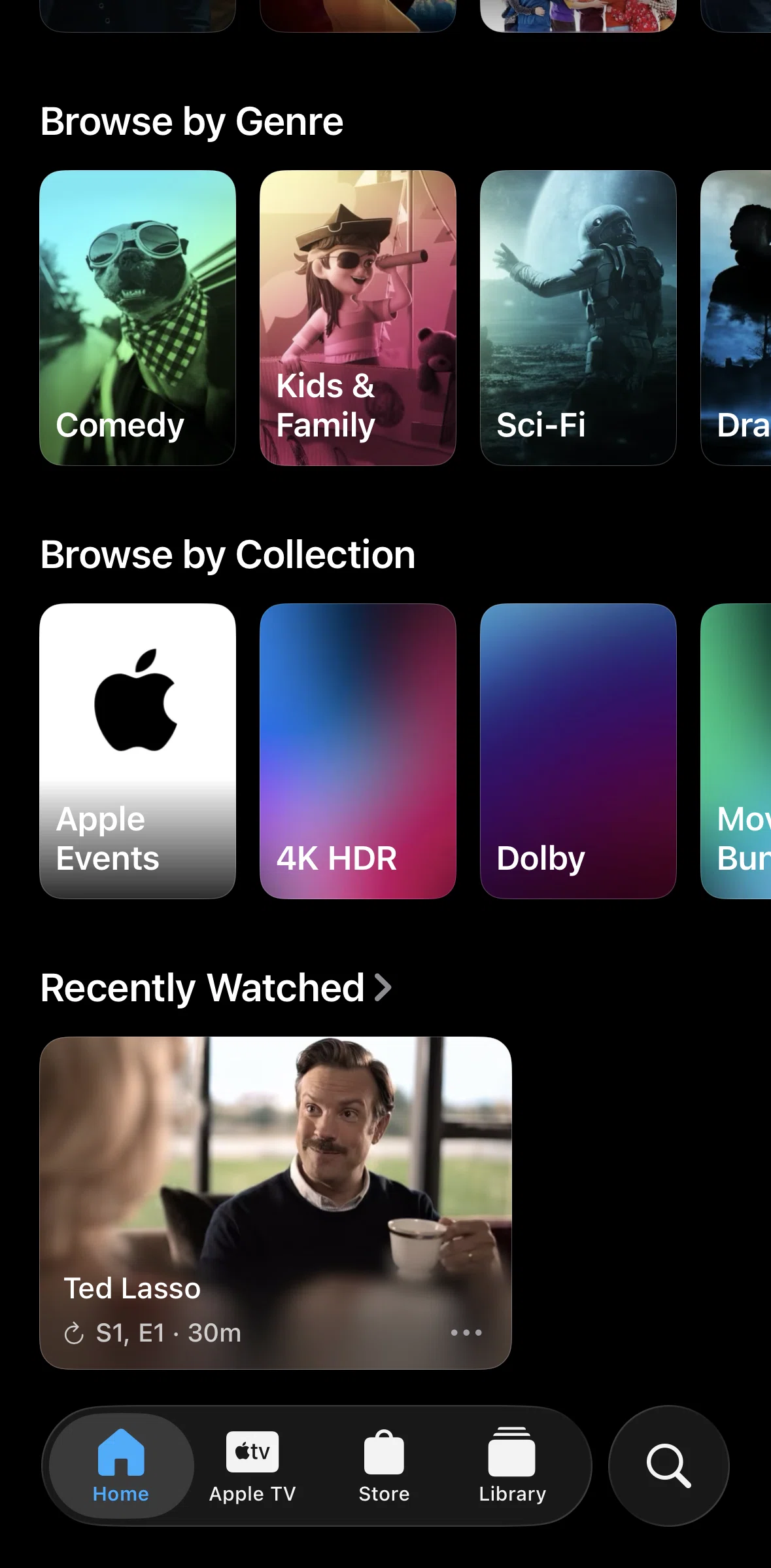 Apple Tv Screen screen in the Collection detail (Apple Event) flow