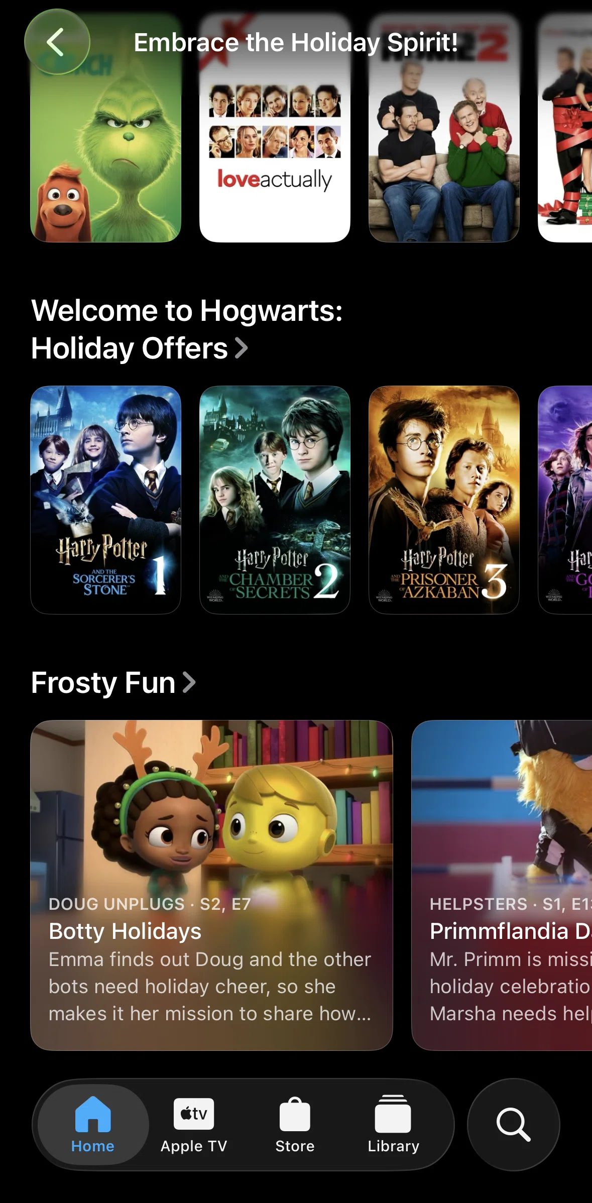Apple Tv Screen screen in the Collection playlist flow