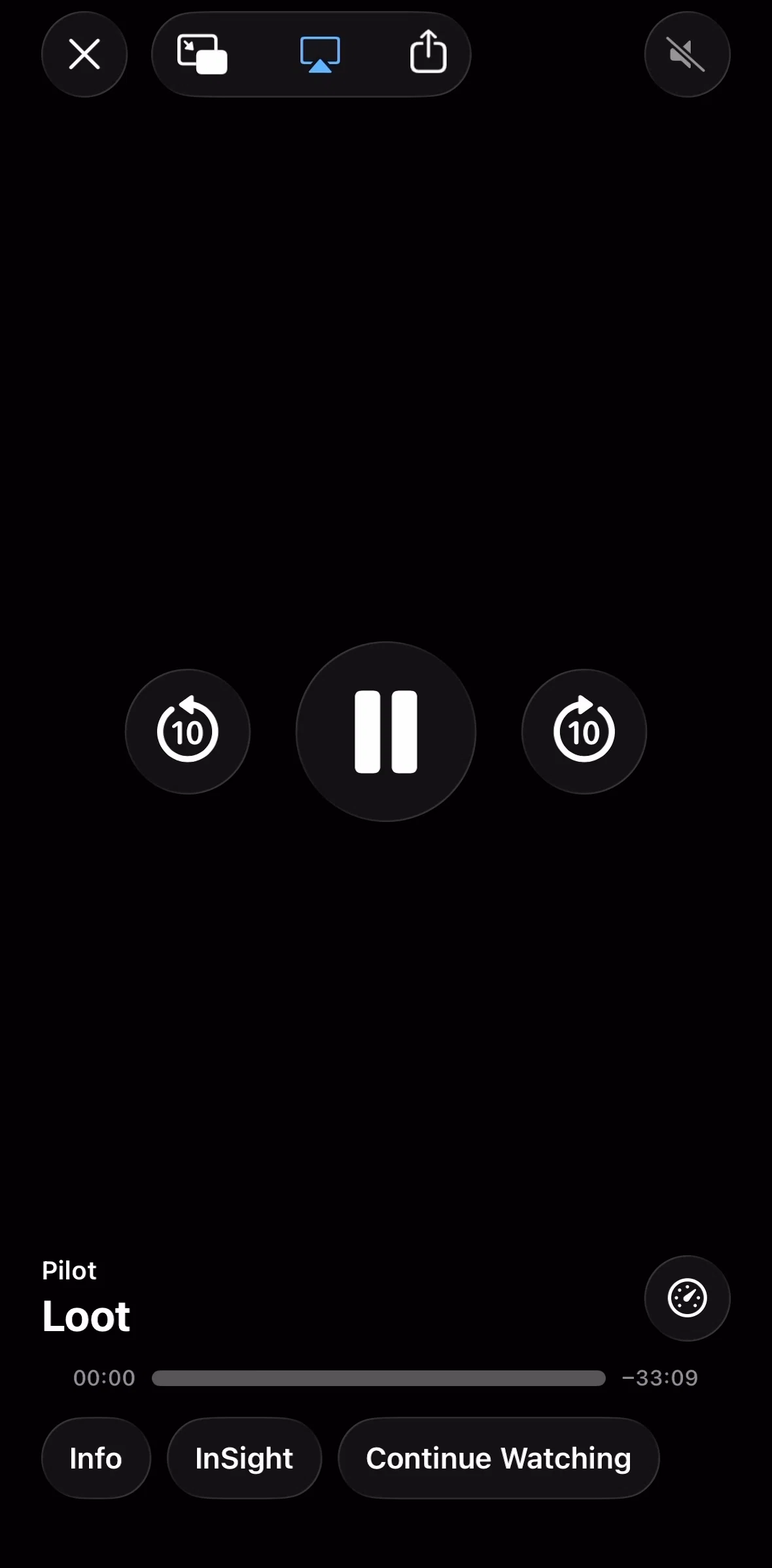 Apple Tv Screen screen in the Switching to picture-in-picture view flow