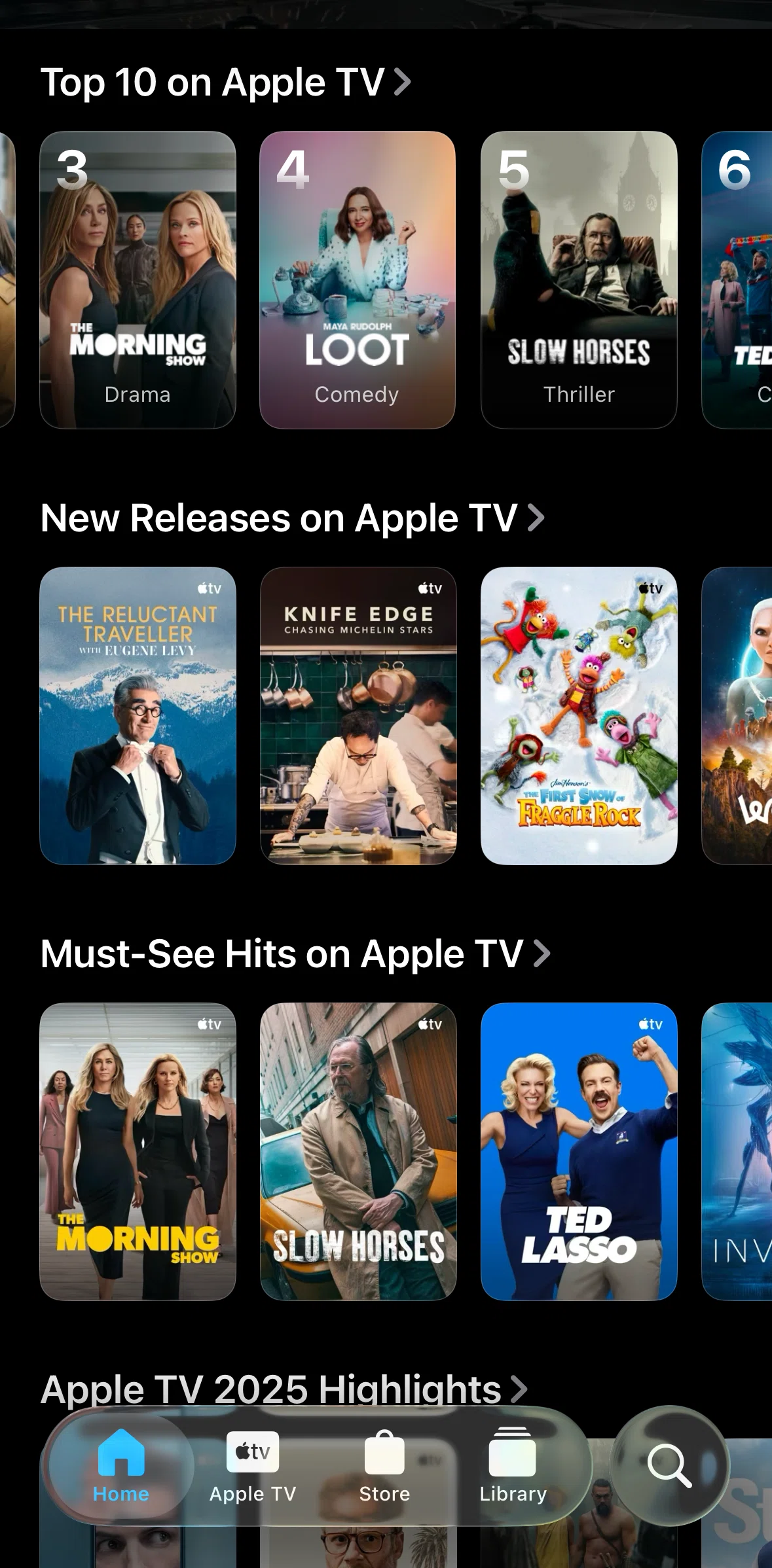Apple Tv Screen screen in the TV show detail flow