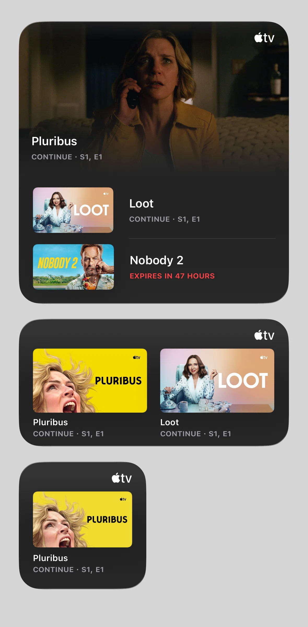 Apple Tv Screen screen in the Widgets flow