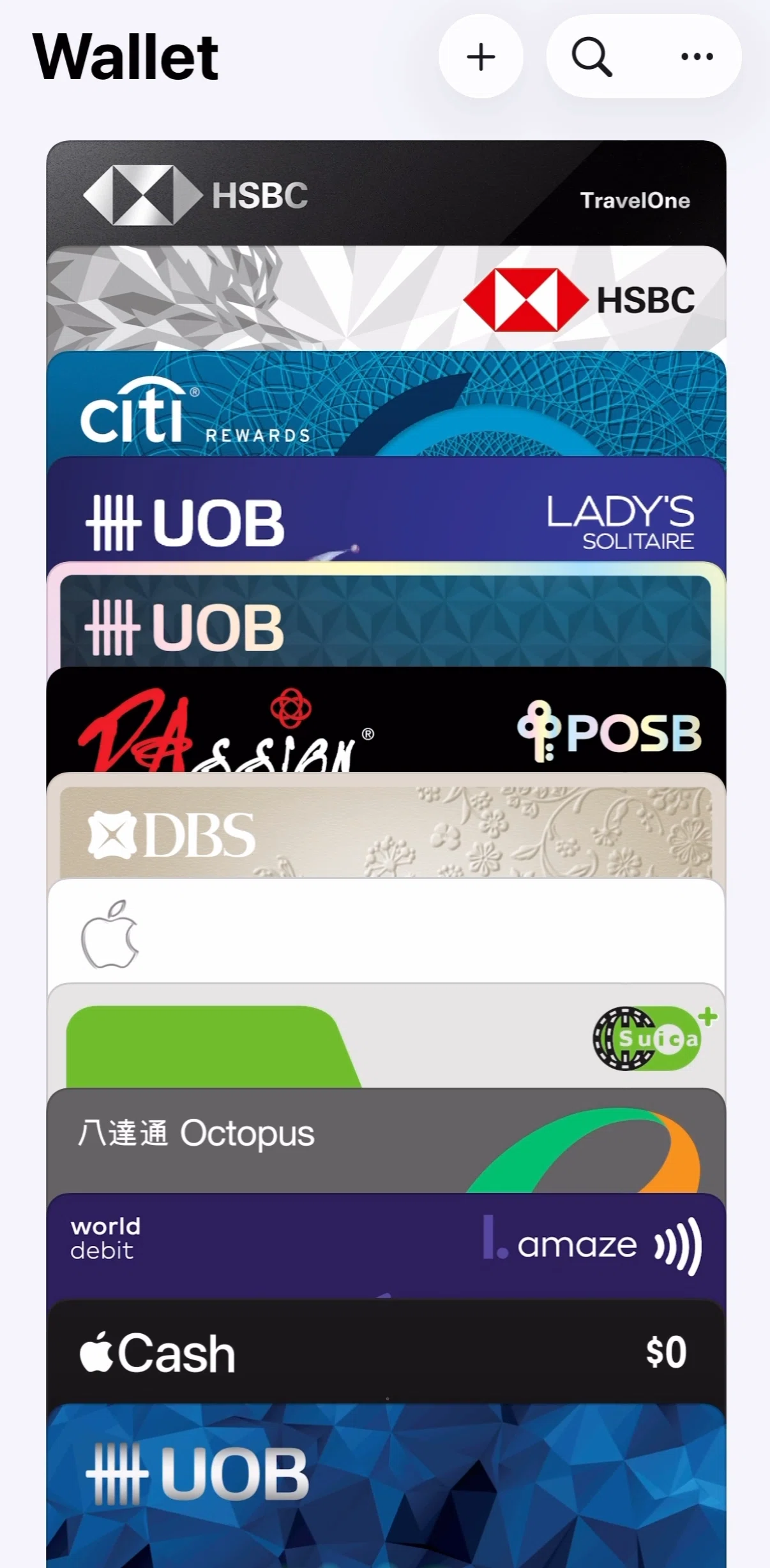 Apple Wallet Screen screen in the Card detail flow