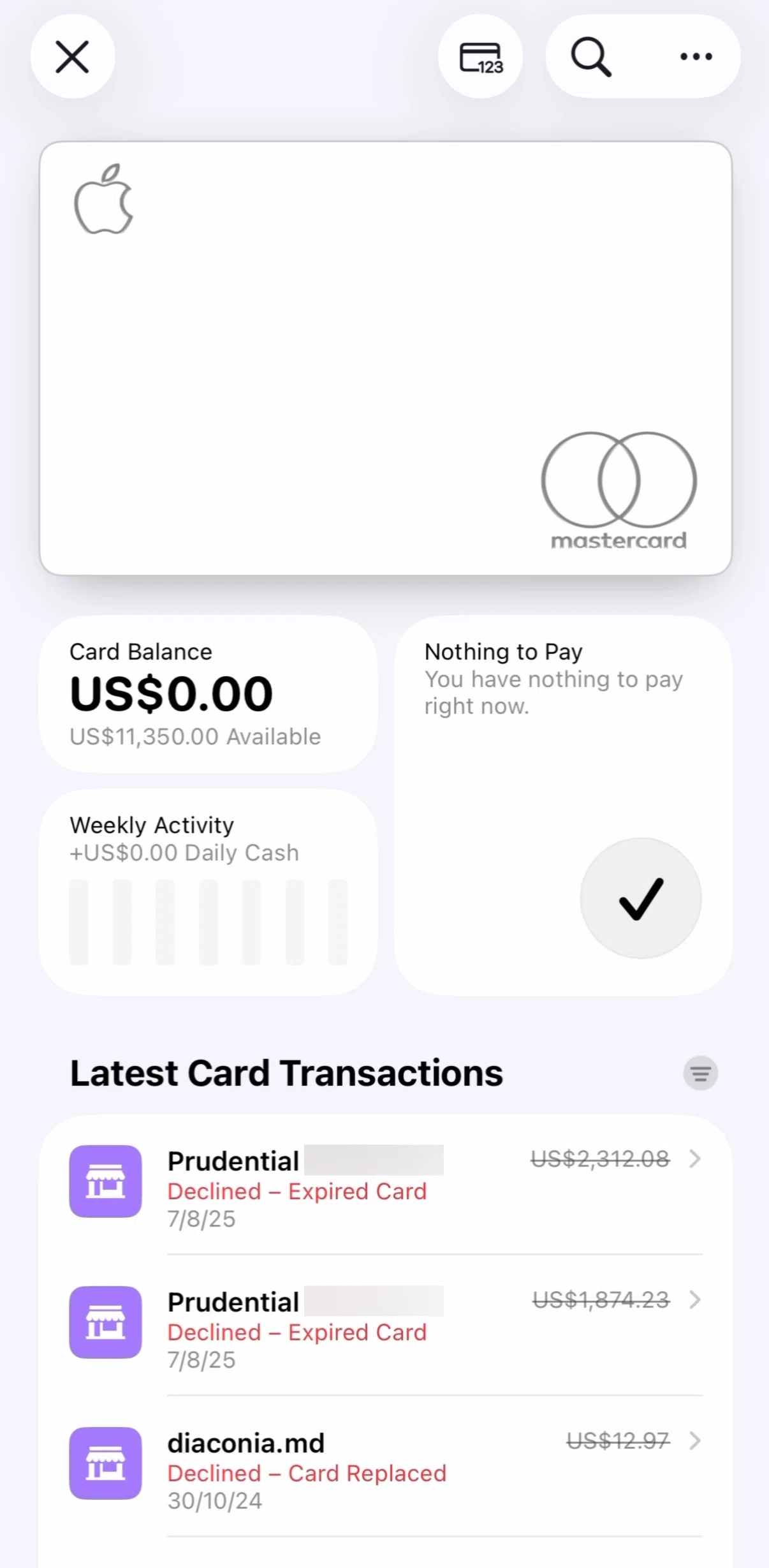 Apple Wallet Screen screen in the Paying an order flow