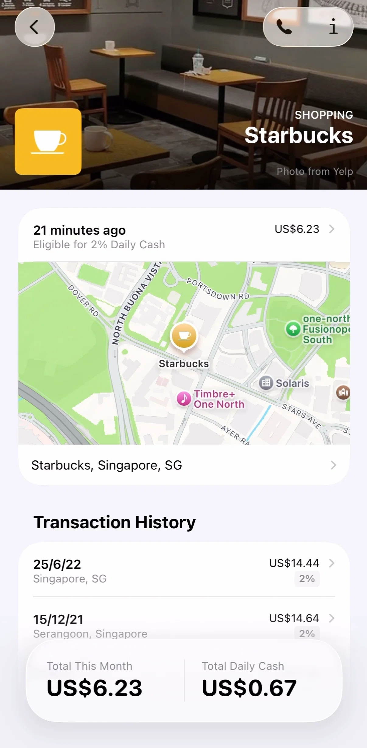 Apple Wallet Screen screen in the Transaction detail flow