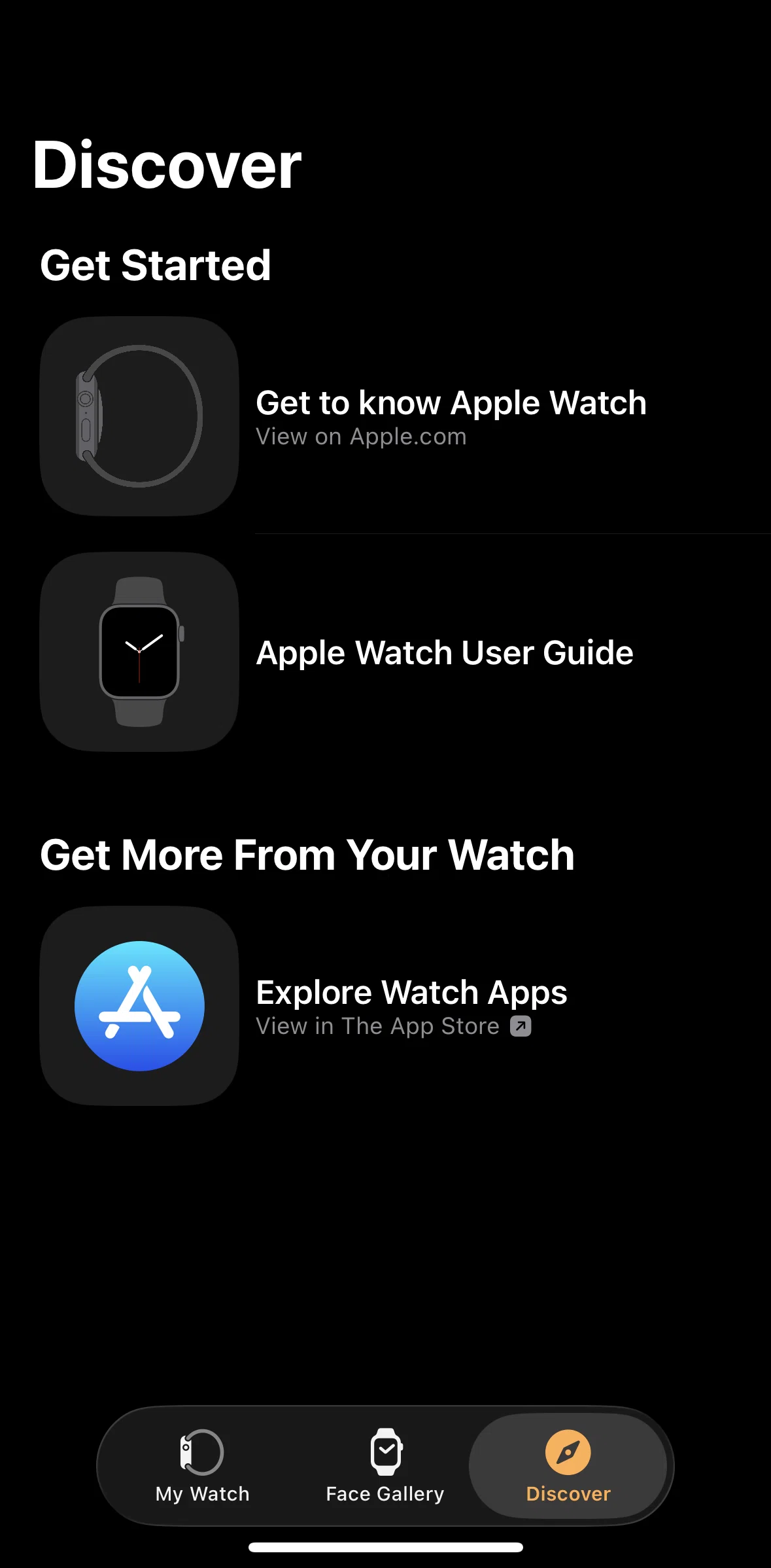 Apple Watch Screen screen in the Article detail flow