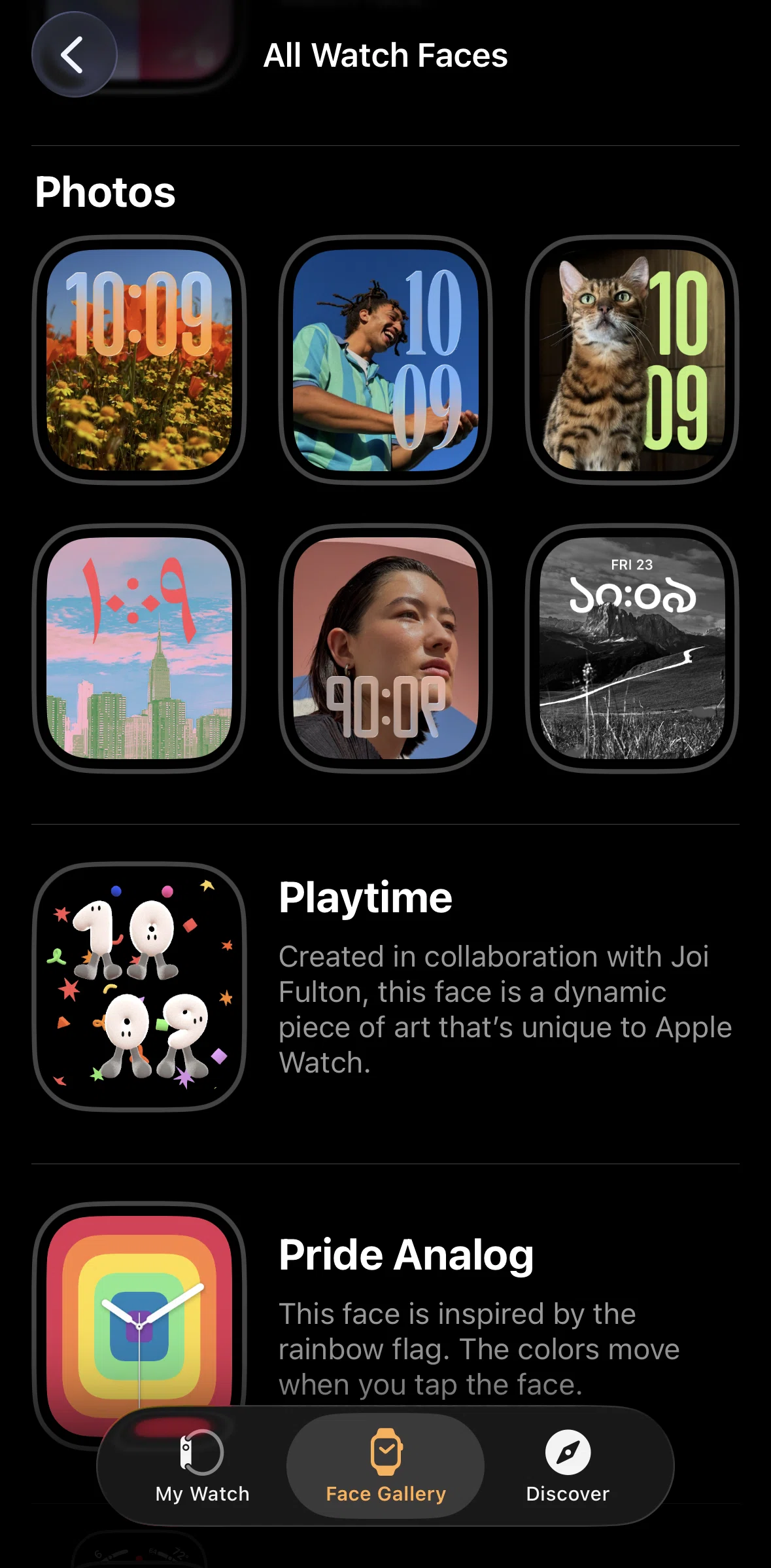 Apple Watch Screen screen in the Watch face detail (unpaired) flow