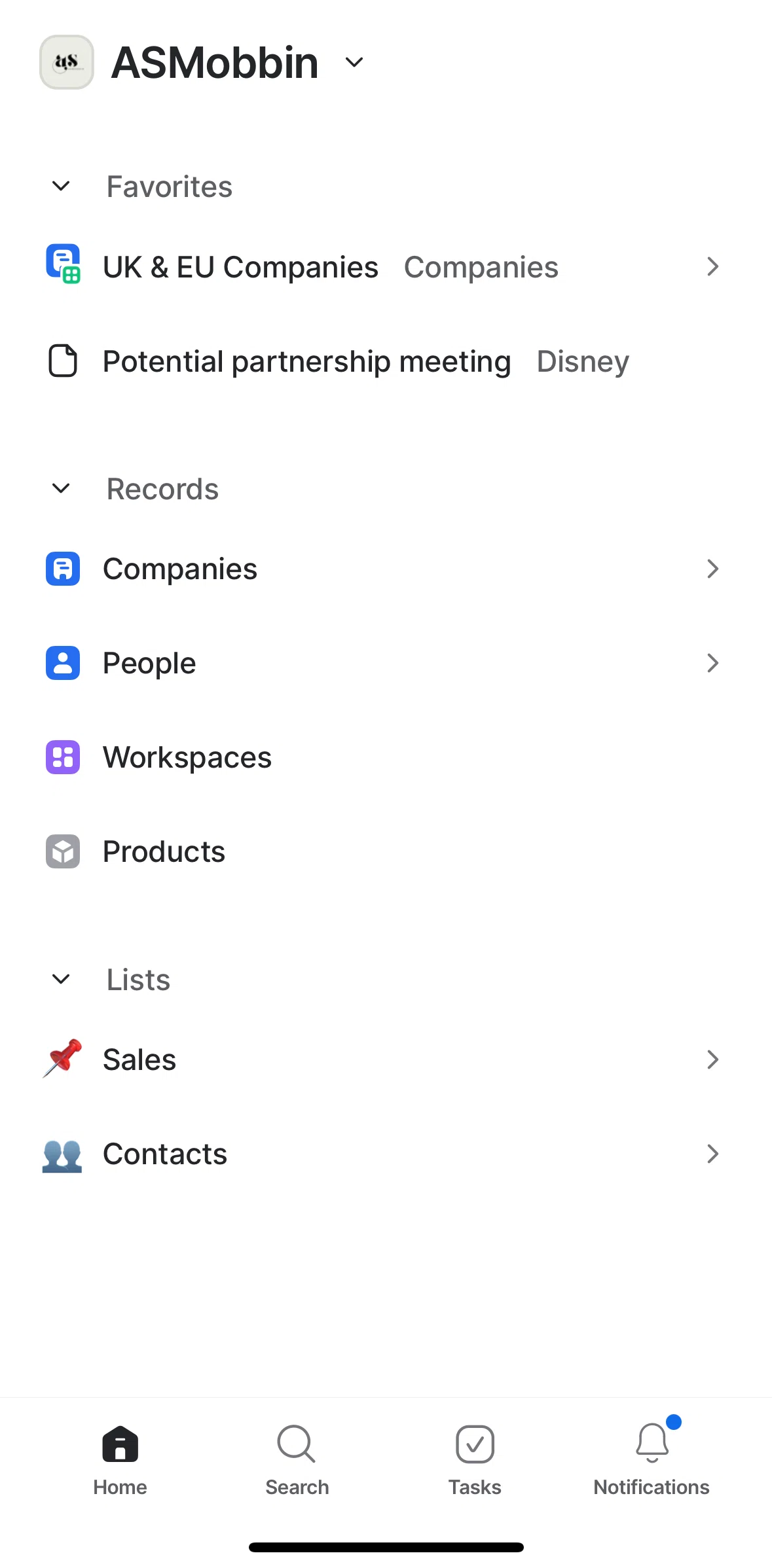 Attio Screen screen in the Notifications flow