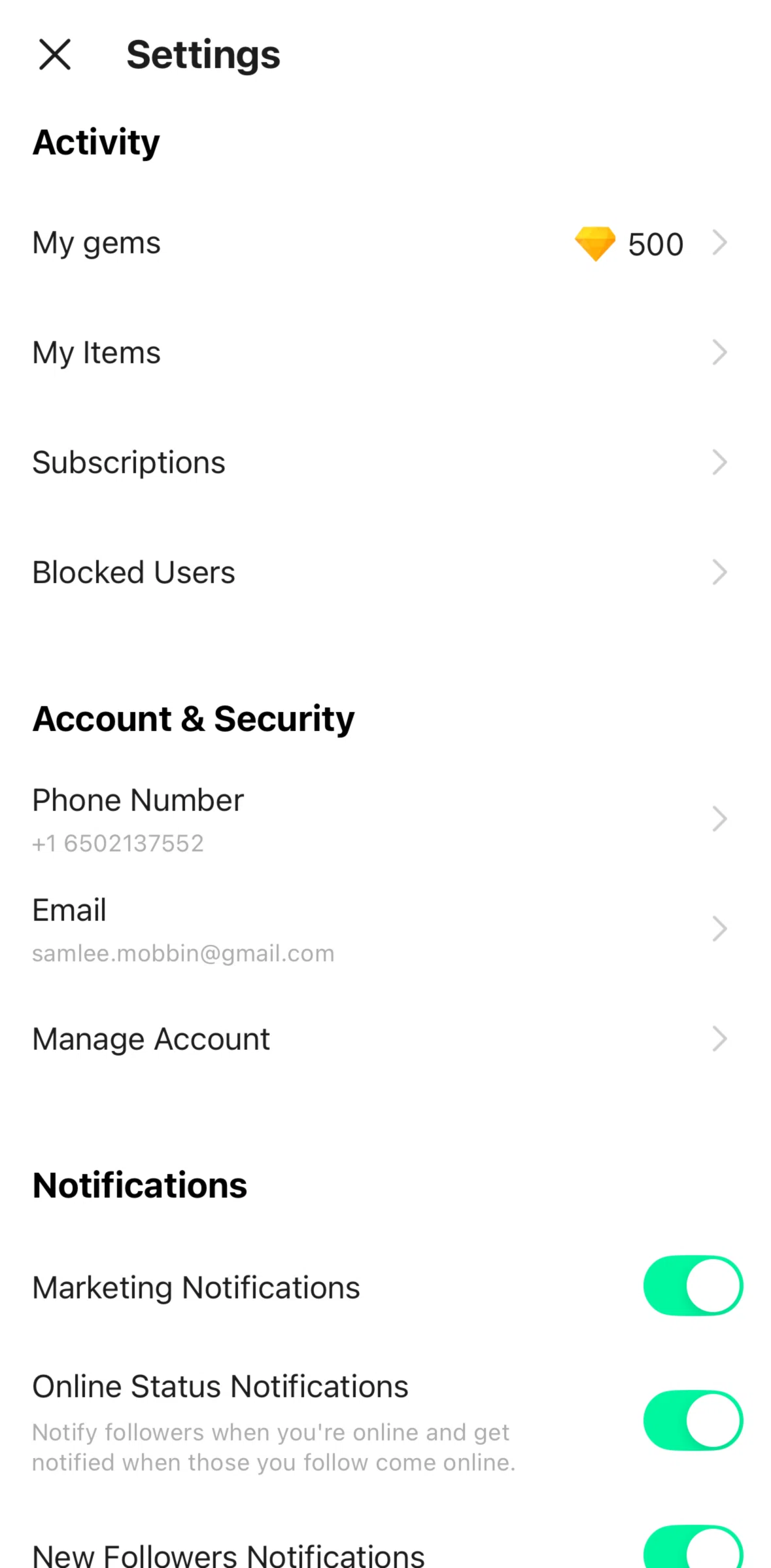 Azar Screen screen in the Blocked users flow
