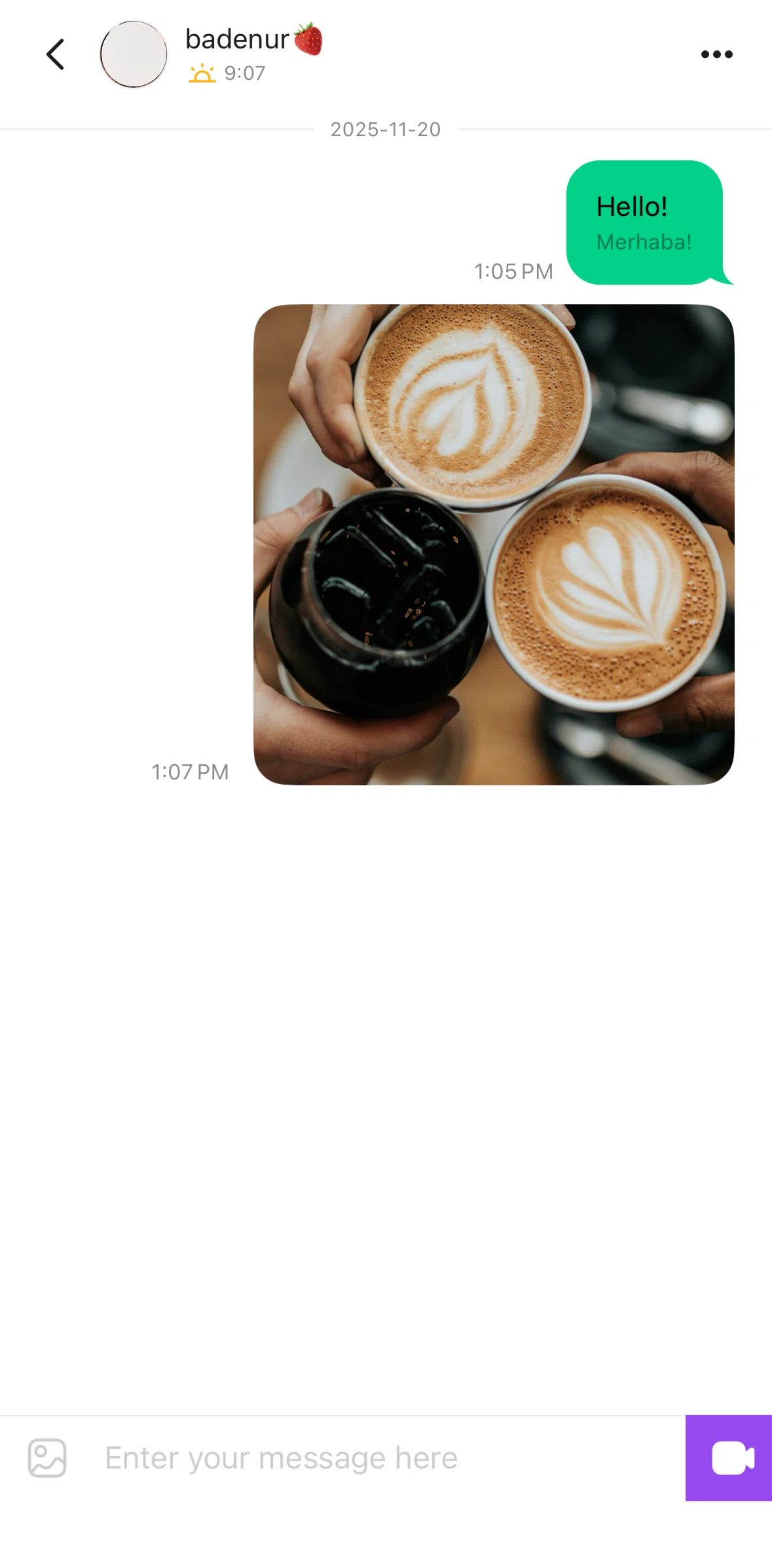 Azar Screen screen in the Blocking a user (message) flow