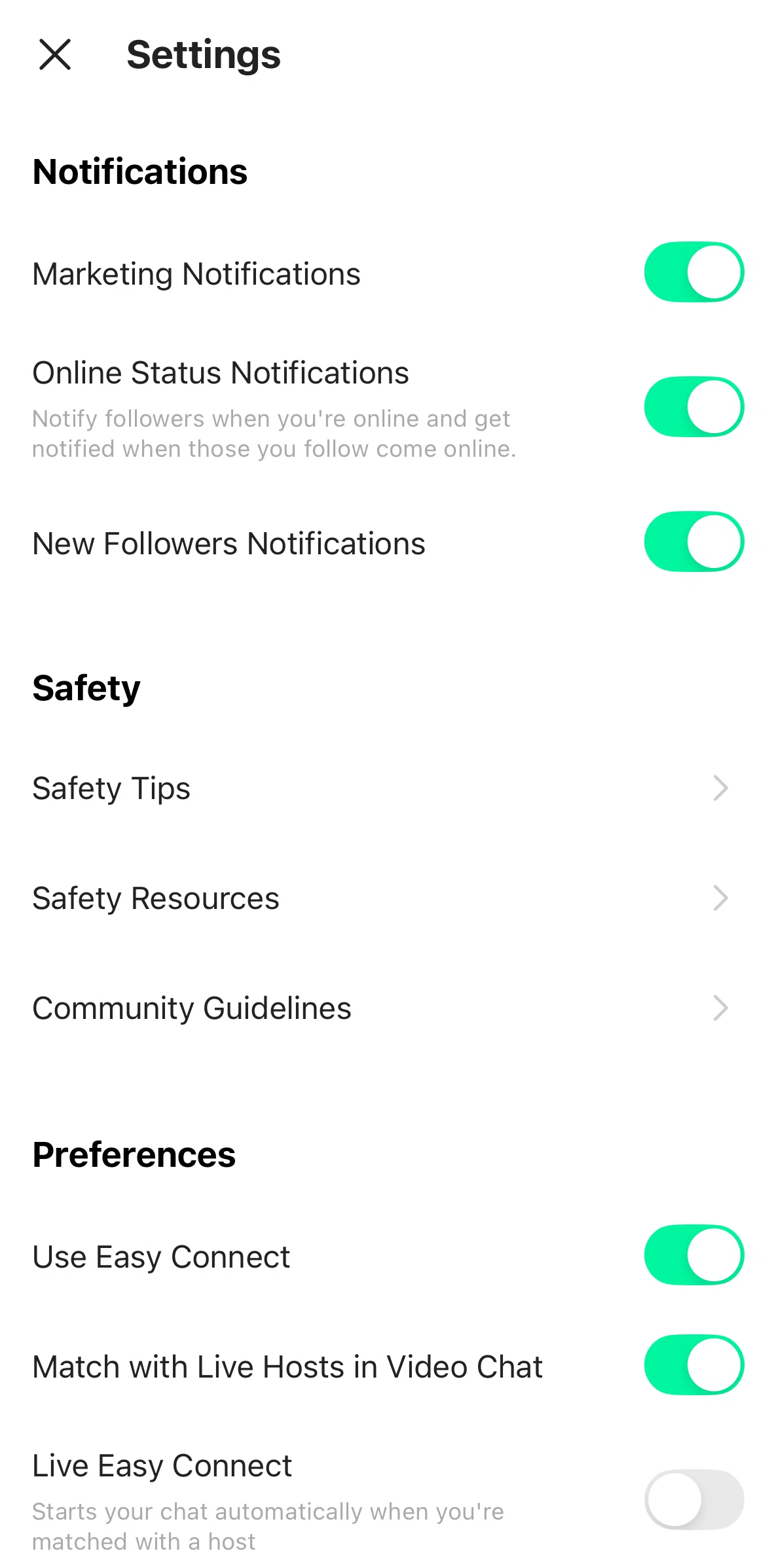 Azar Screen screen in the Turning off notifications flow