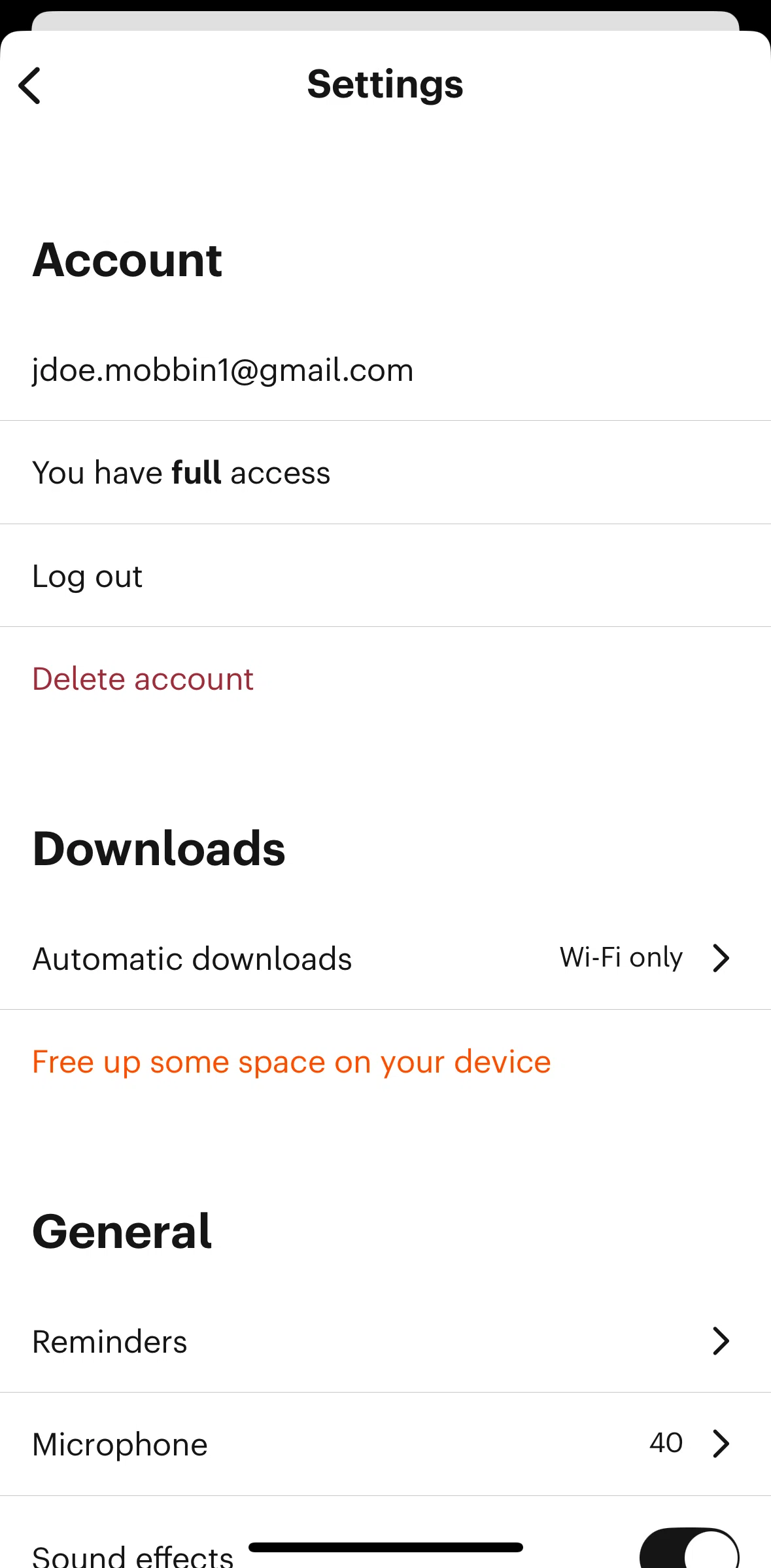 Babbel Screen screen in the Automatic downloads flow