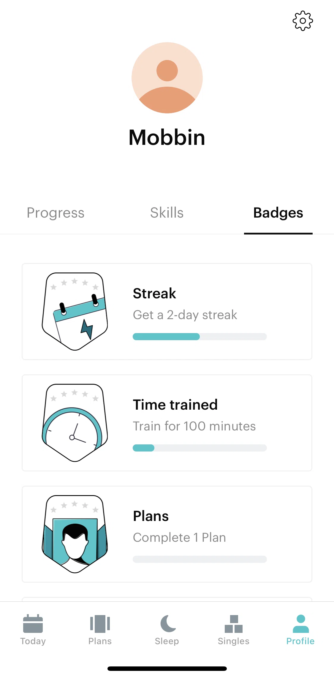 Balance Screen screen in the Badges flow