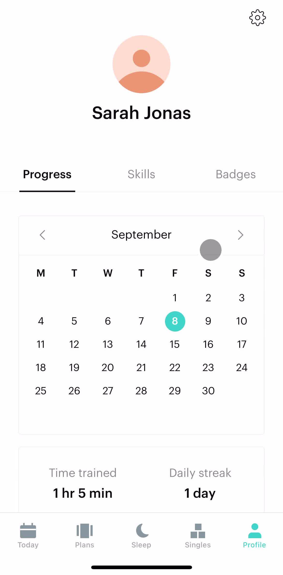 Balance Profile screen in the Discovering Content flow