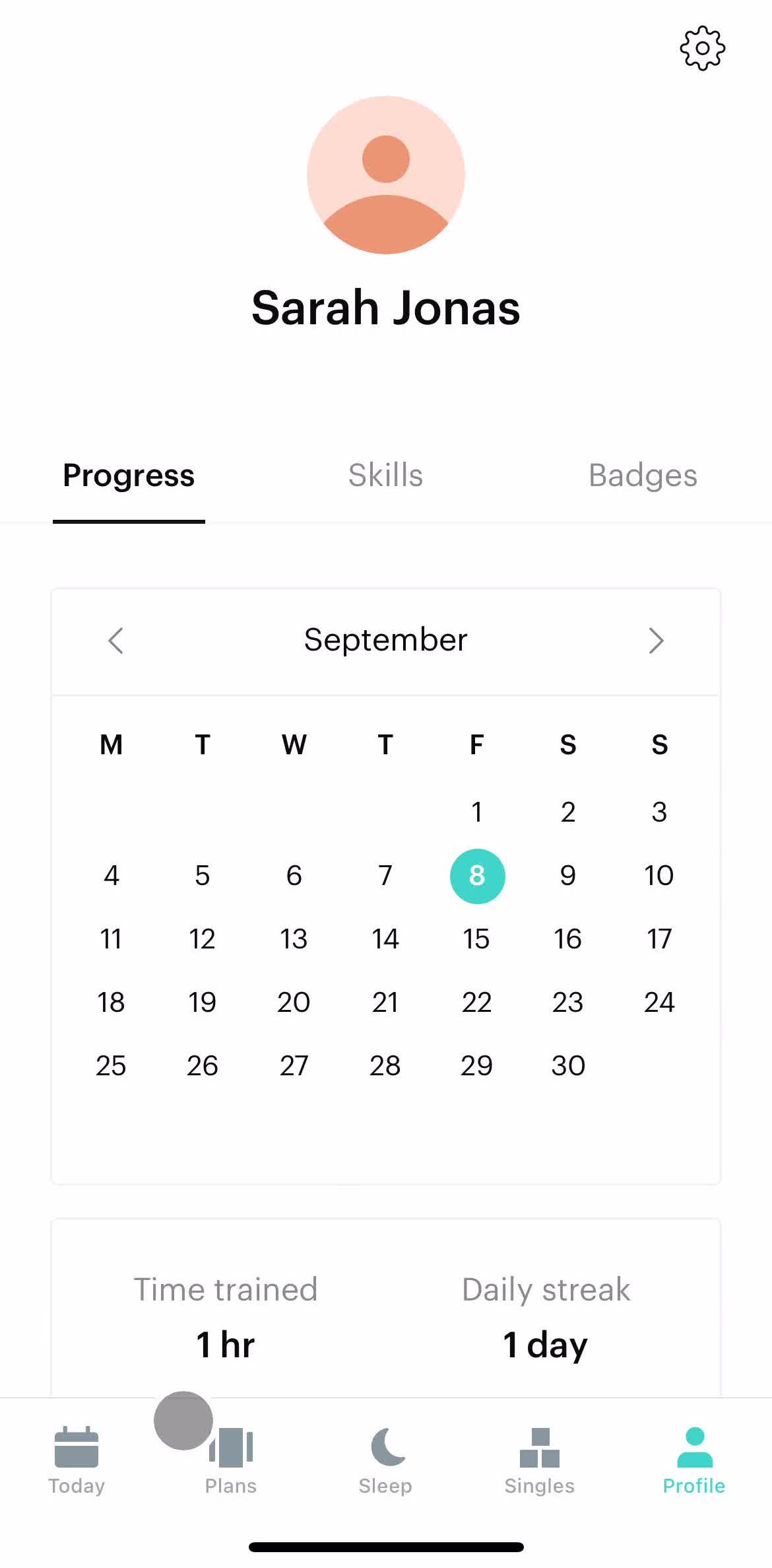 Balance My profile screen in the Meditation flow