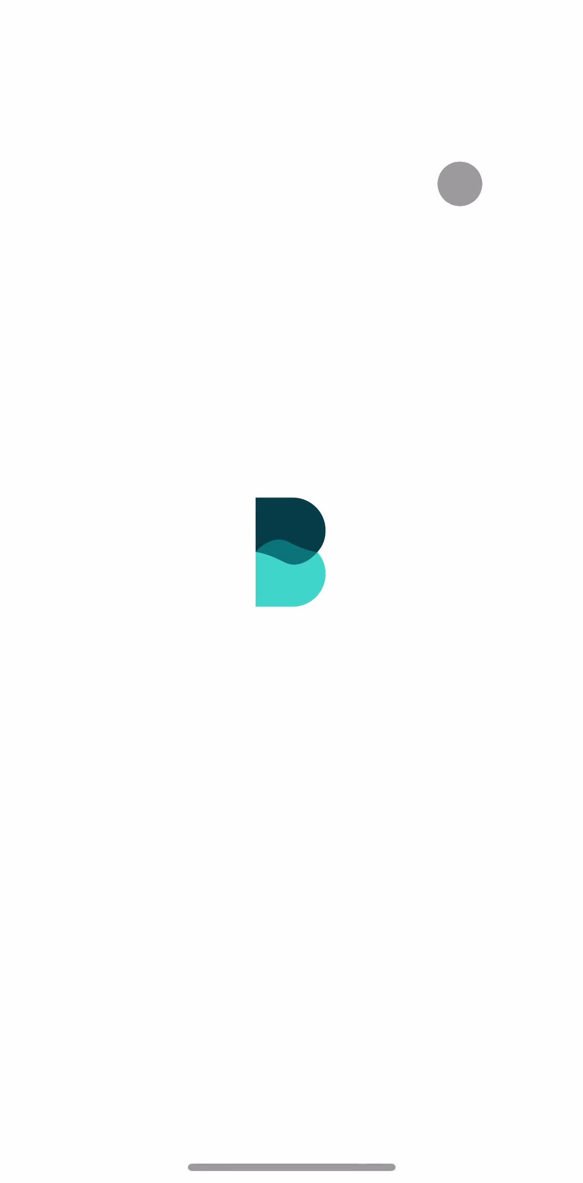 Balance Splash screen screen in the Onboarding flow