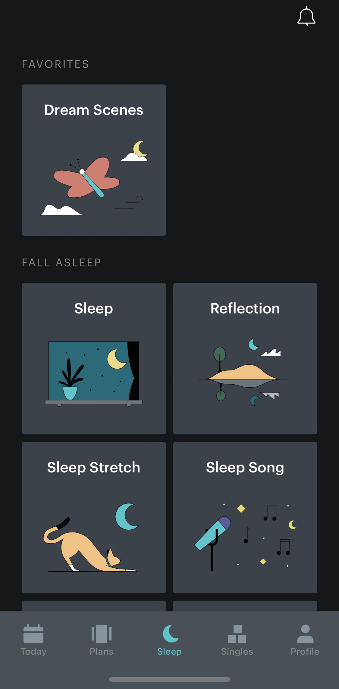 Balance Screen screen in the Setting sleep reminder flow