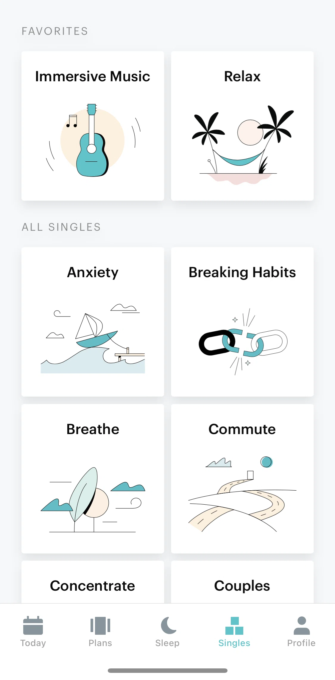 Balance Screen screen in the Singles flow