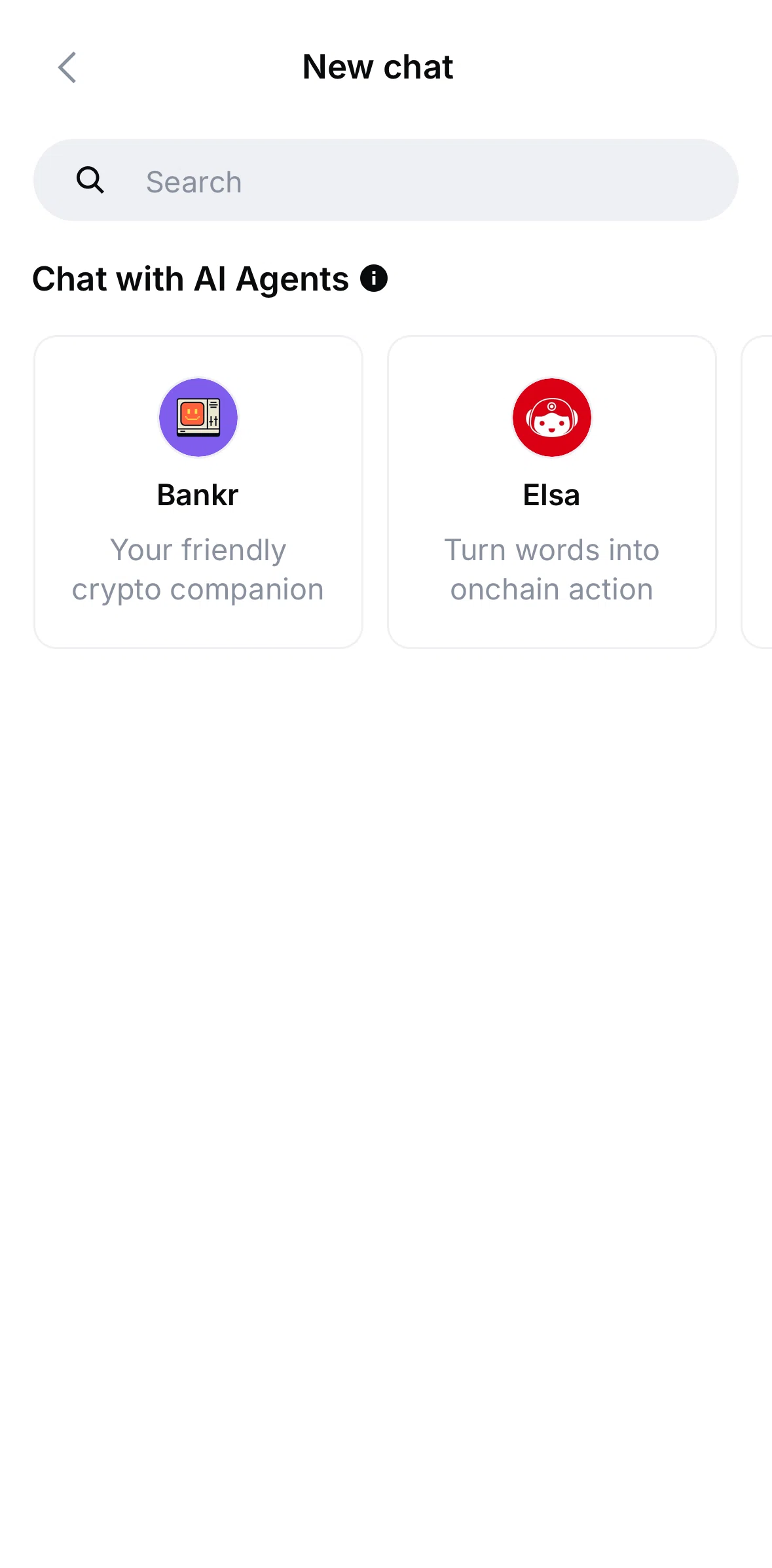 Base Screen screen in the Chatting with an AI agent flow