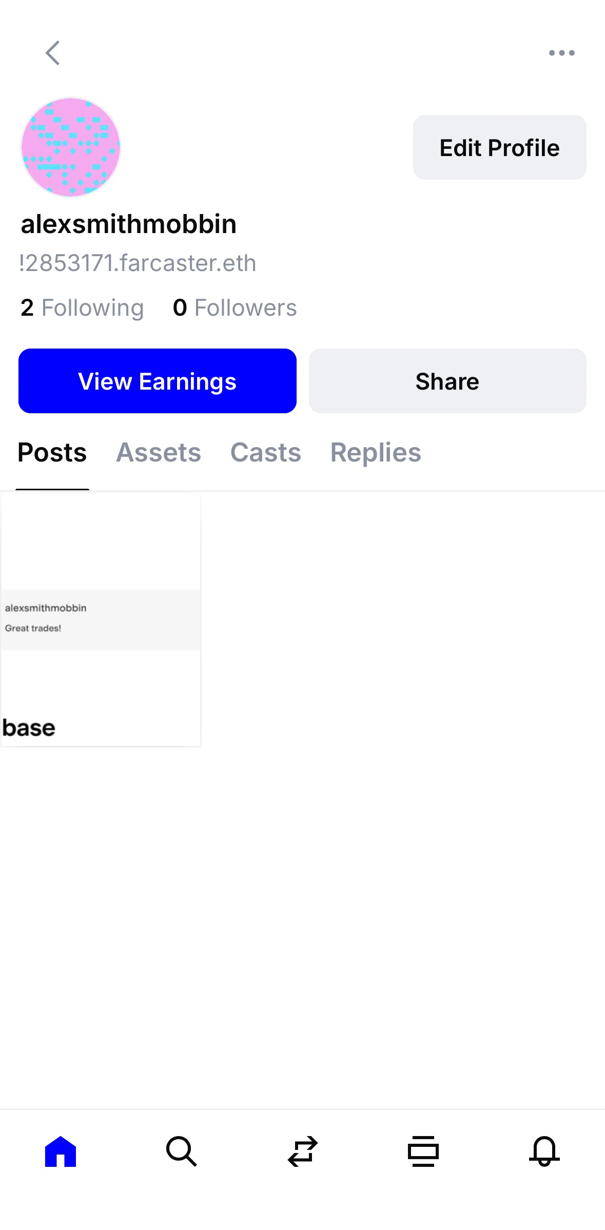 Base Screen screen in the Editing profile flow