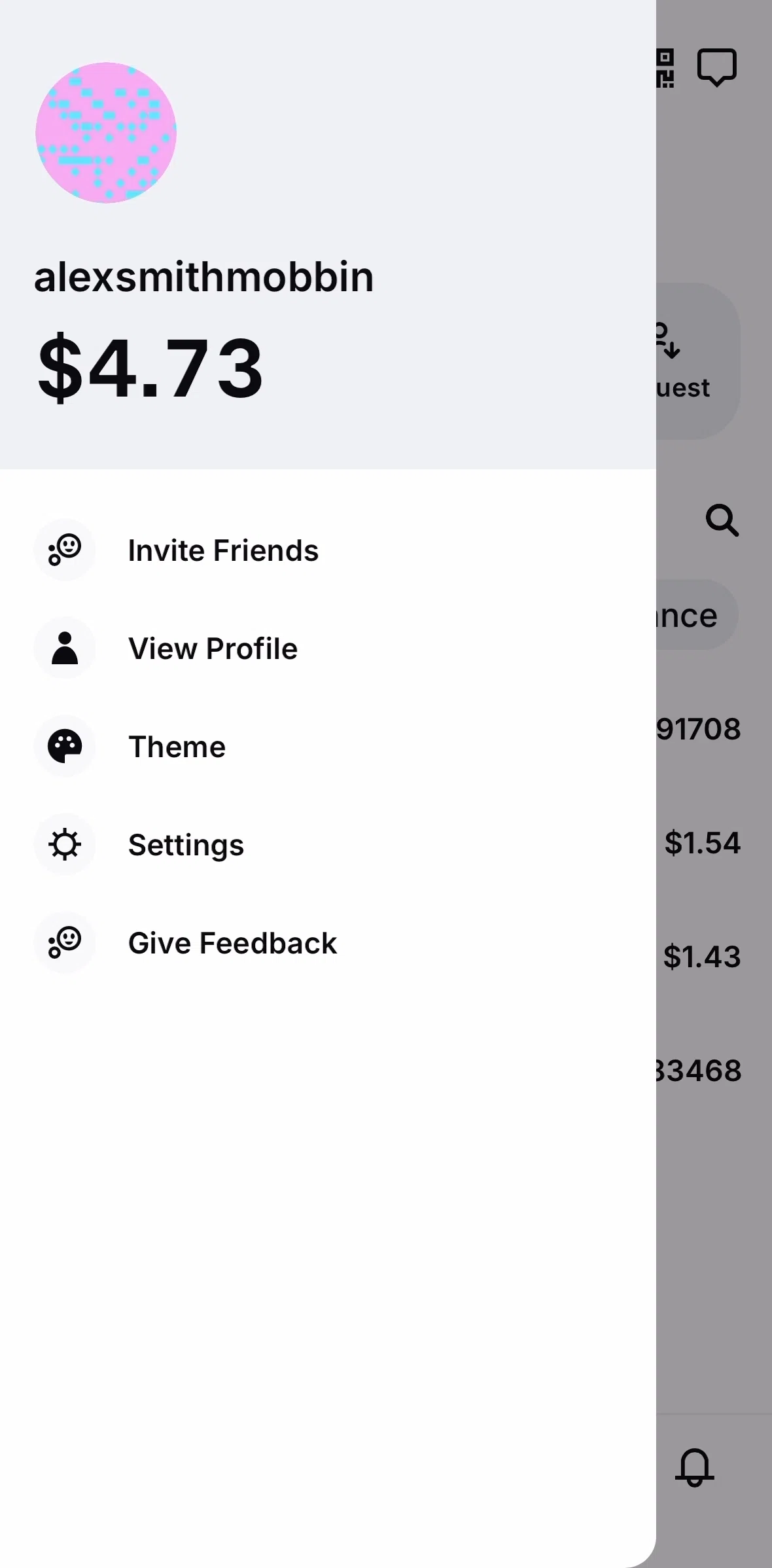Base Screen screen in the Settings flow
