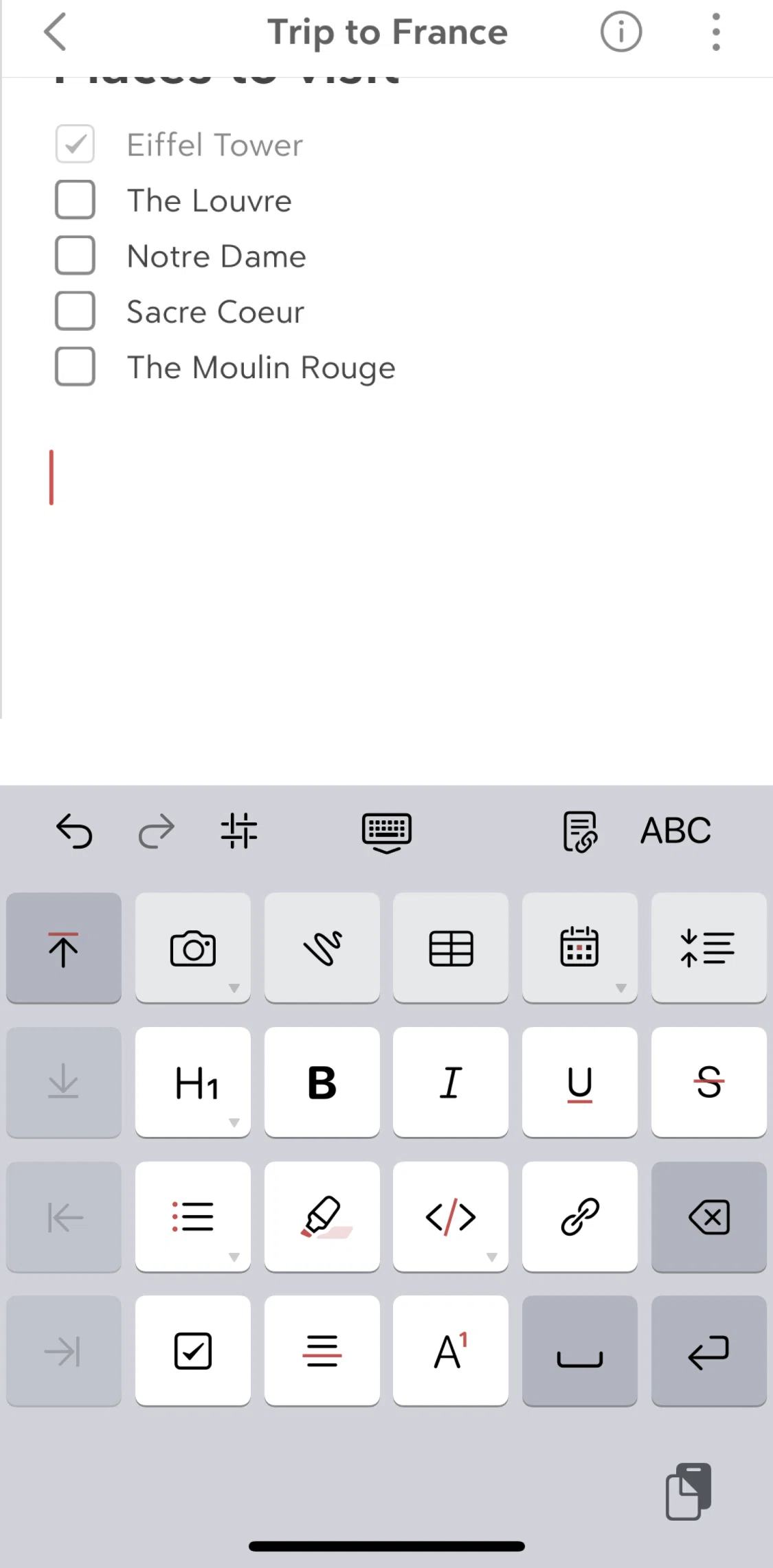 Bear Screen screen in the Attaching an image flow