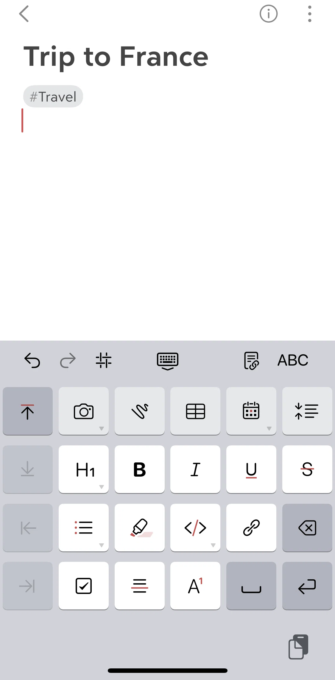 Bear Screen screen in the Editing text style flow