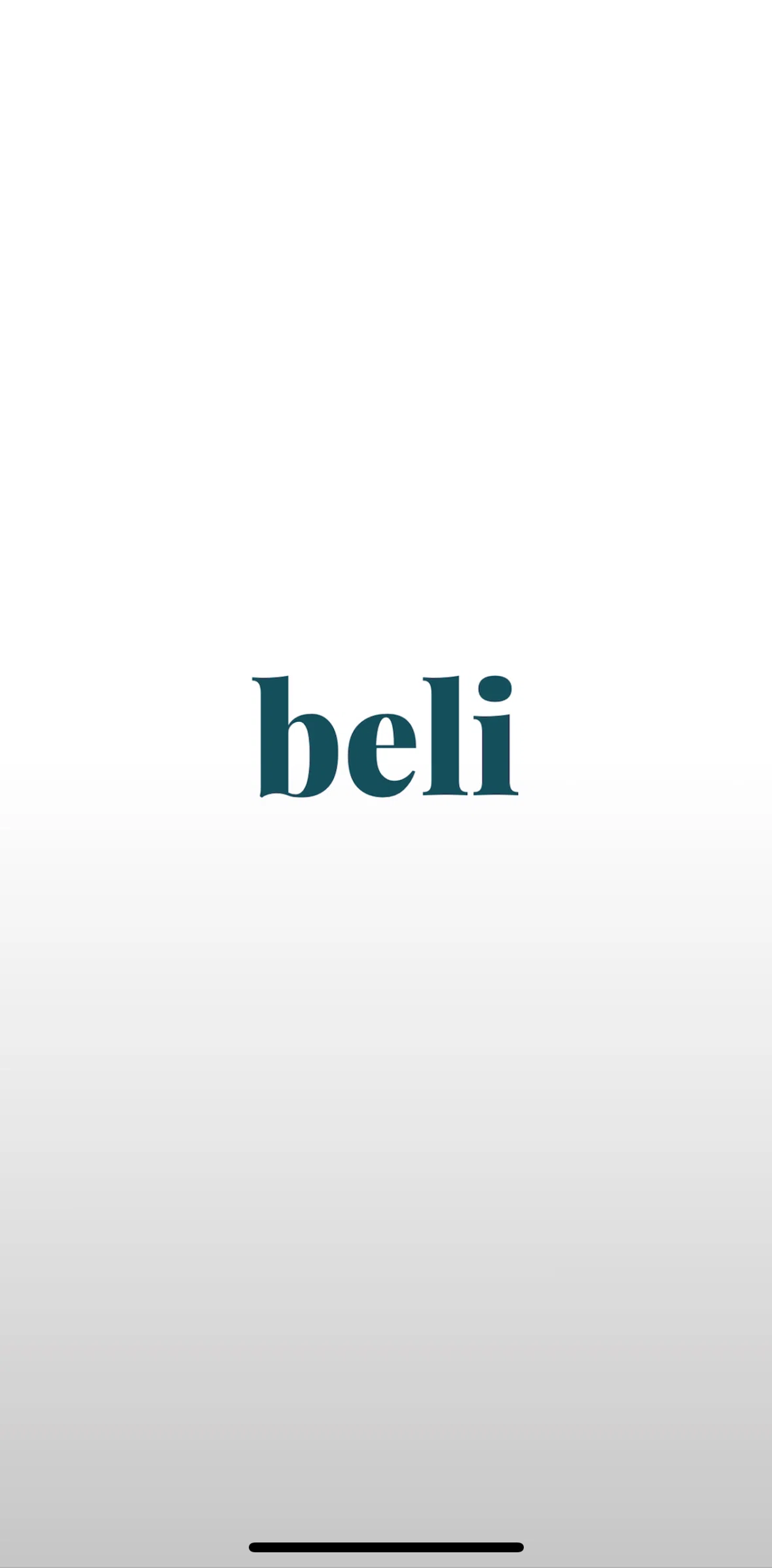 Beli Screen screen in the Onboarding flow