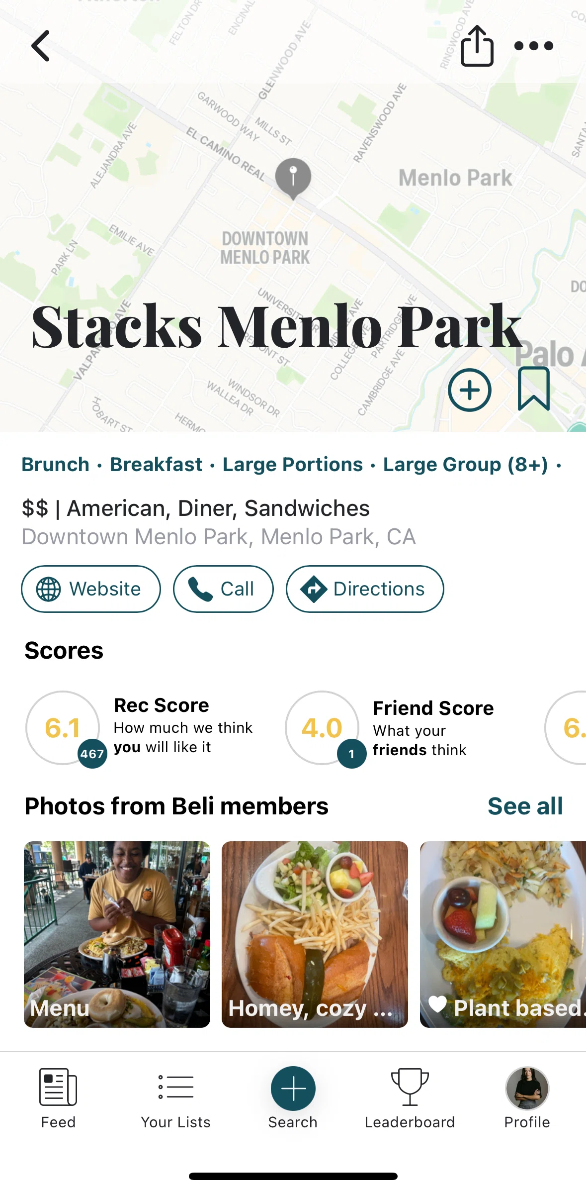 Beli Screen screen in the Photos flow