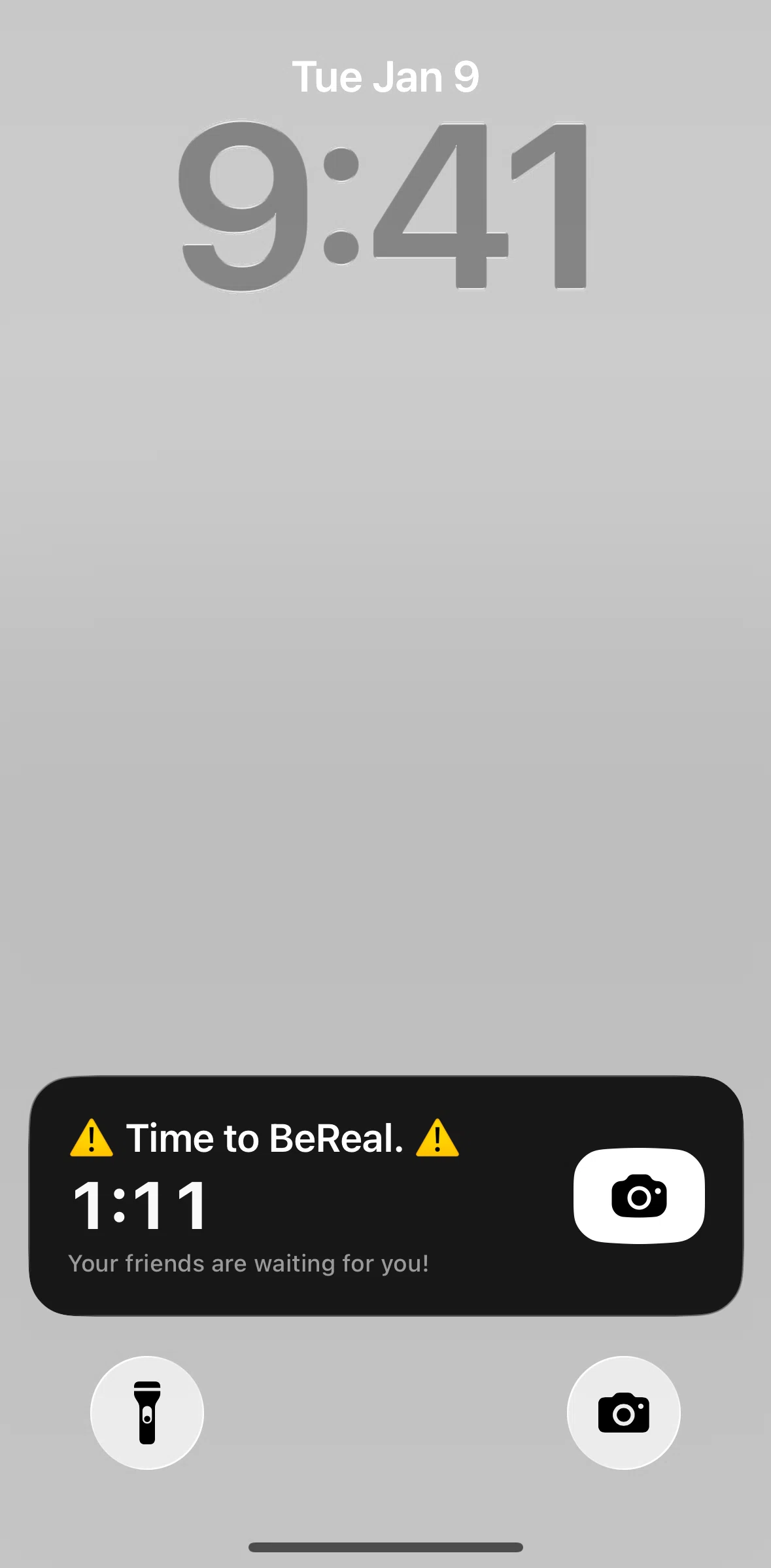 Bereal Screen screen in the Live Activities flow