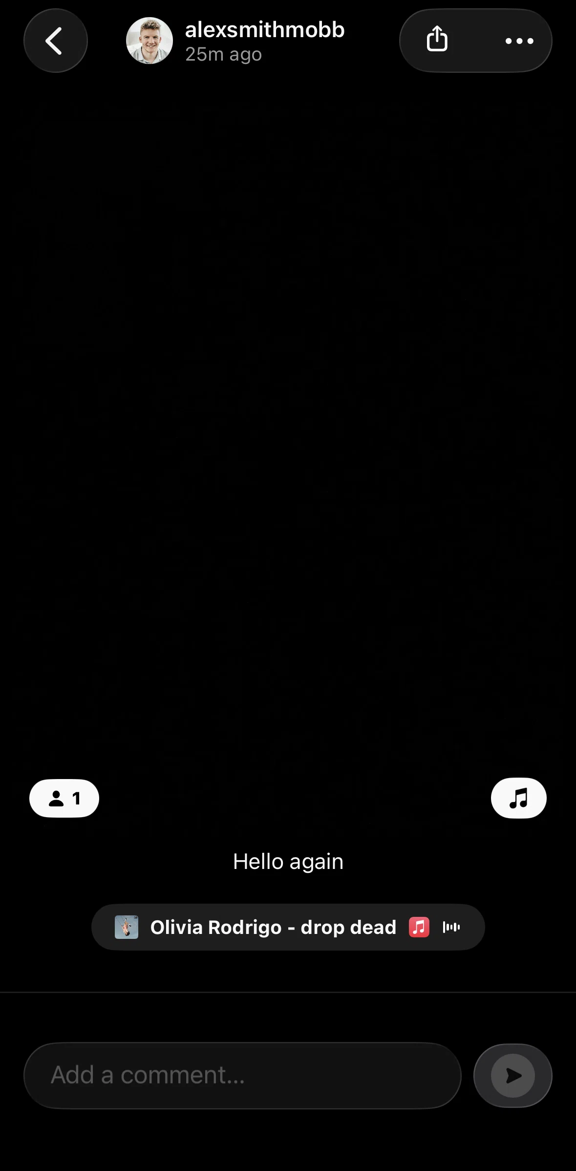 Bereal Screen screen in the Sharing a post flow