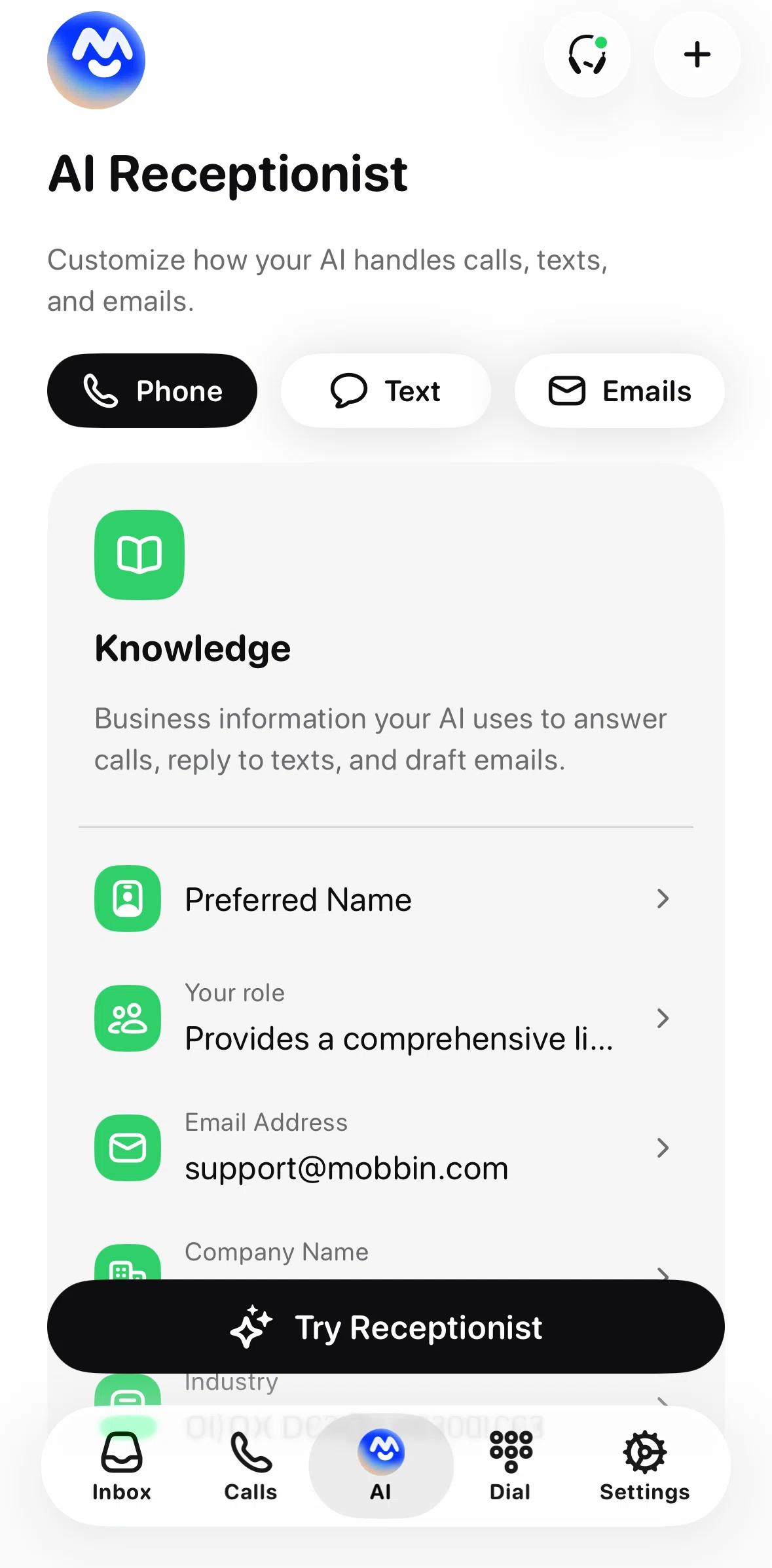 Beside Screen screen in the Adding preferred name flow