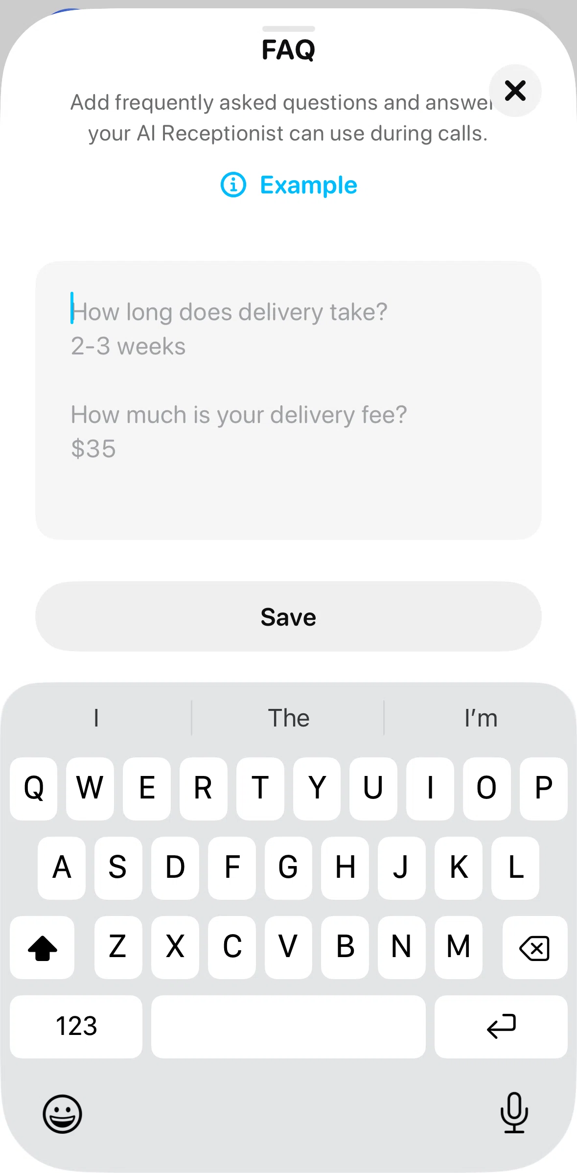 Beside Screen screen in the Example flow