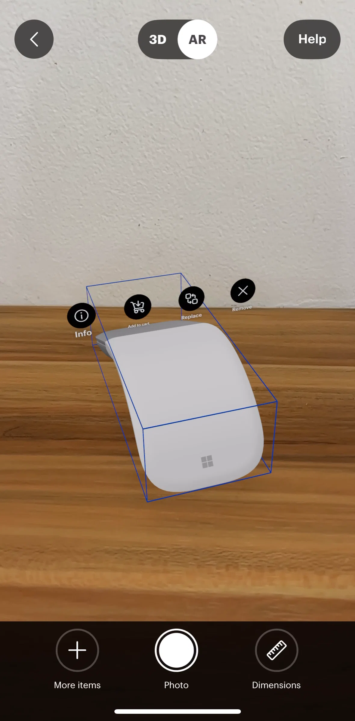 Best Buy Screen screen in the View dimensions flow
