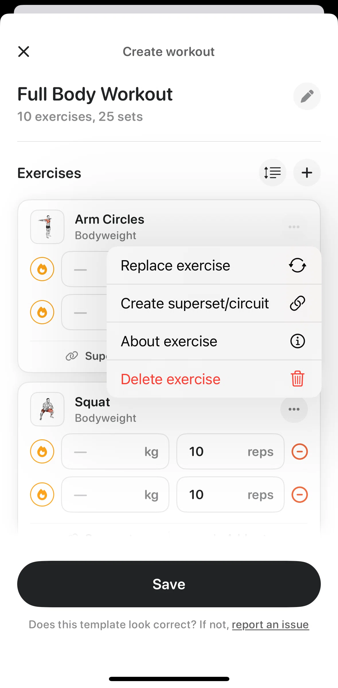 Bevel Screen screen in the Creating a superset flow