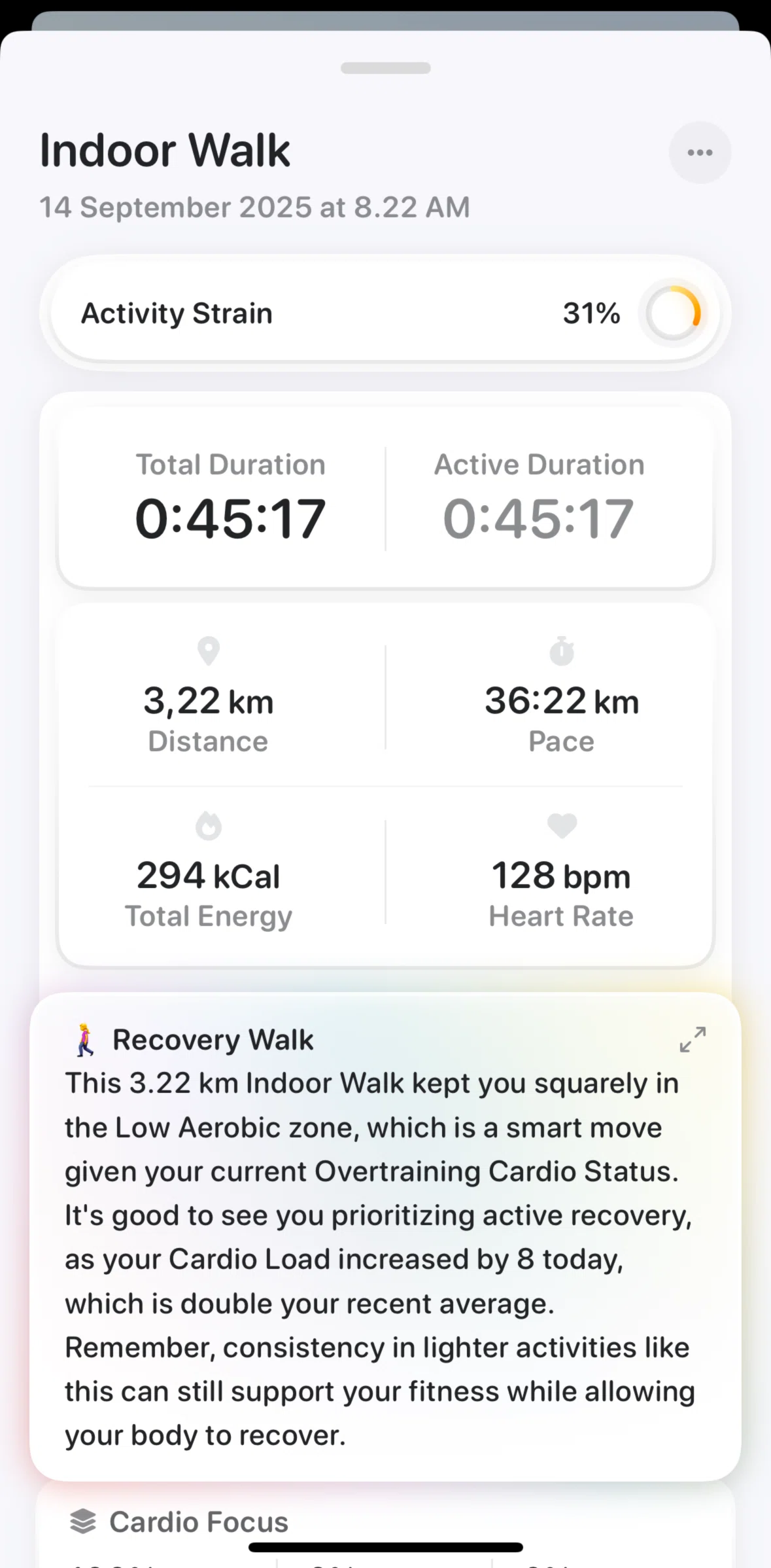 Bevel Screen screen in the Editing an activity title flow