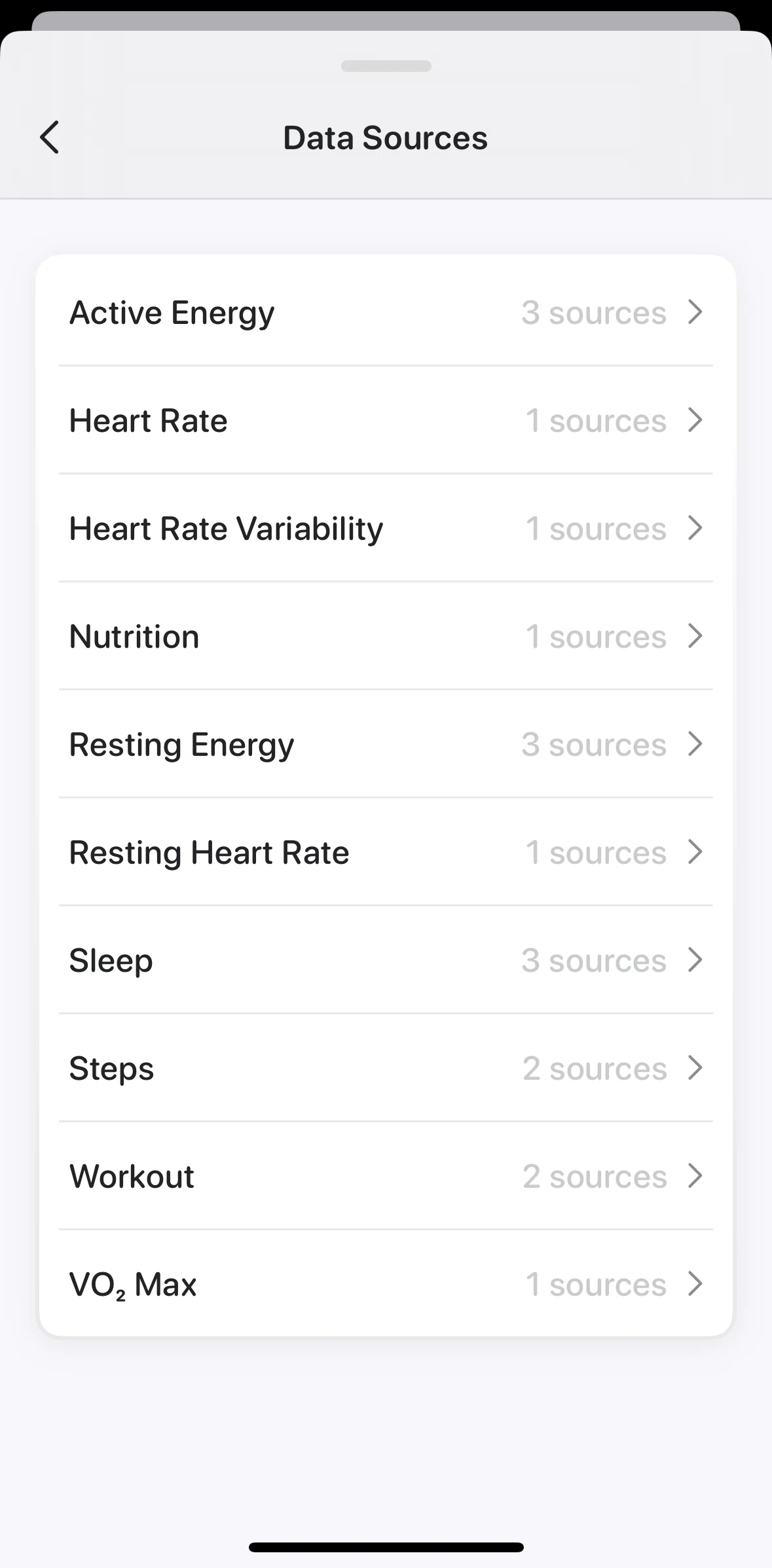 Bevel Screen screen in the Reordering data sources flow